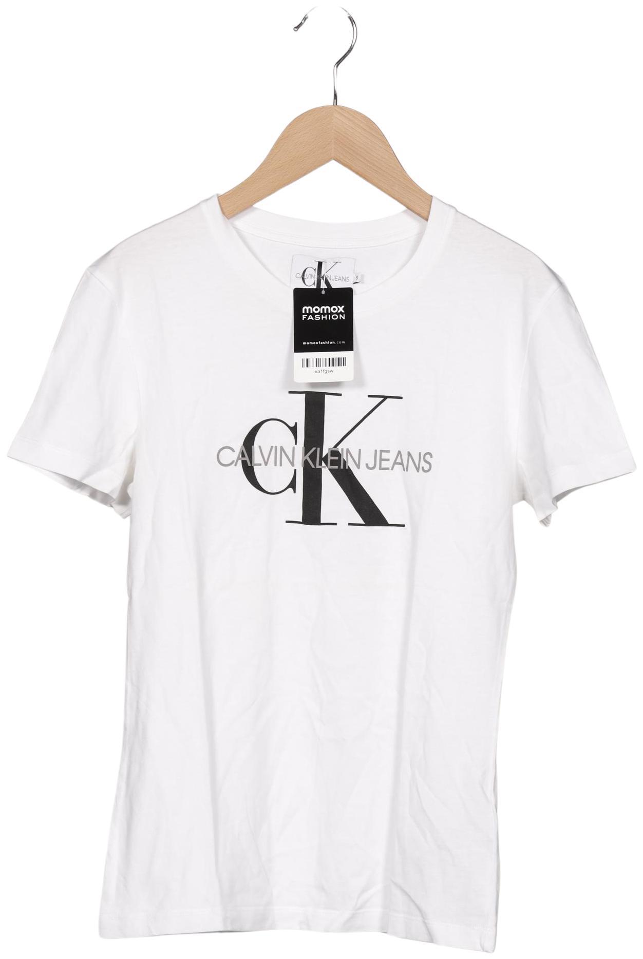 

Calvin Klein Jeans Damen T-Shirt, weiß, Gr. 36