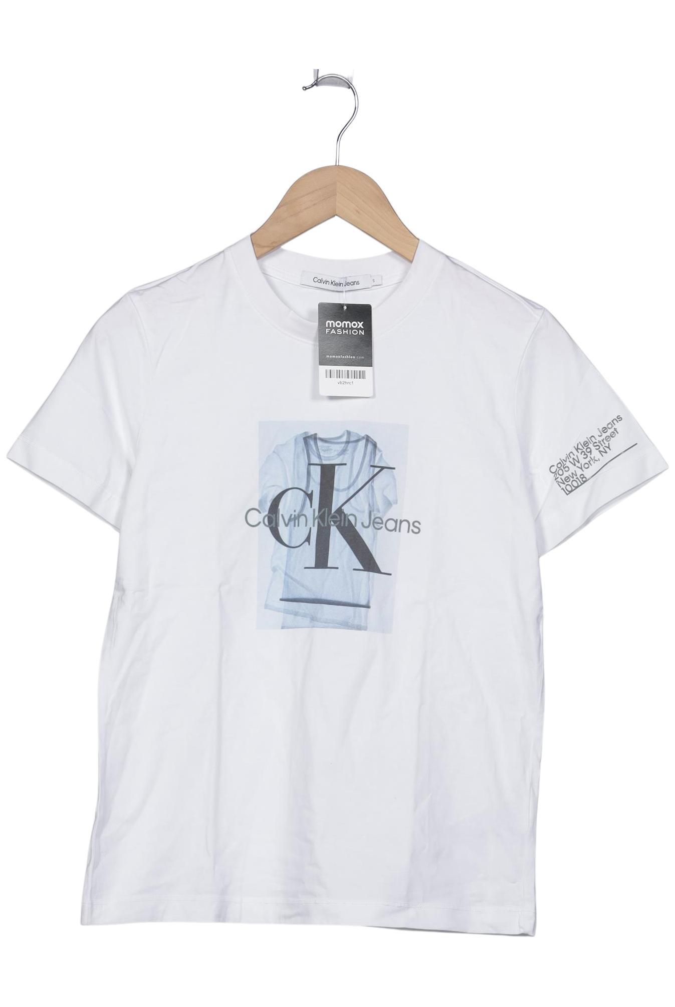 

Calvin Klein Jeans Damen T-Shirt, weiß, Gr. 36