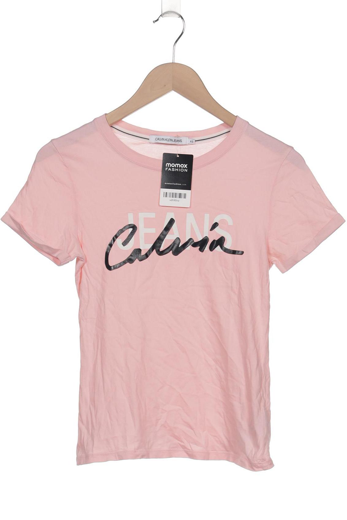 

Calvin Klein Jeans Damen T-Shirt, pink, Gr. 34