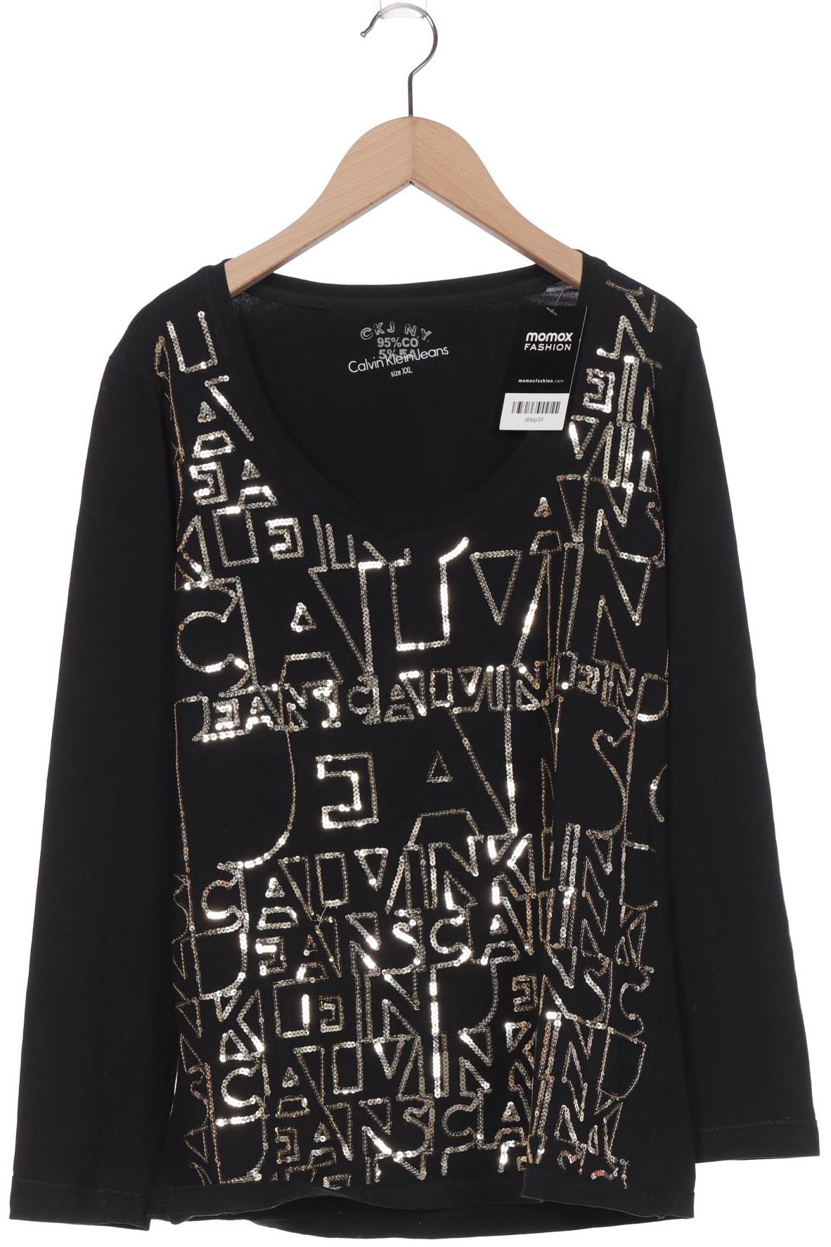 

Calvin Klein Jeans Damen Langarmshirt, schwarz