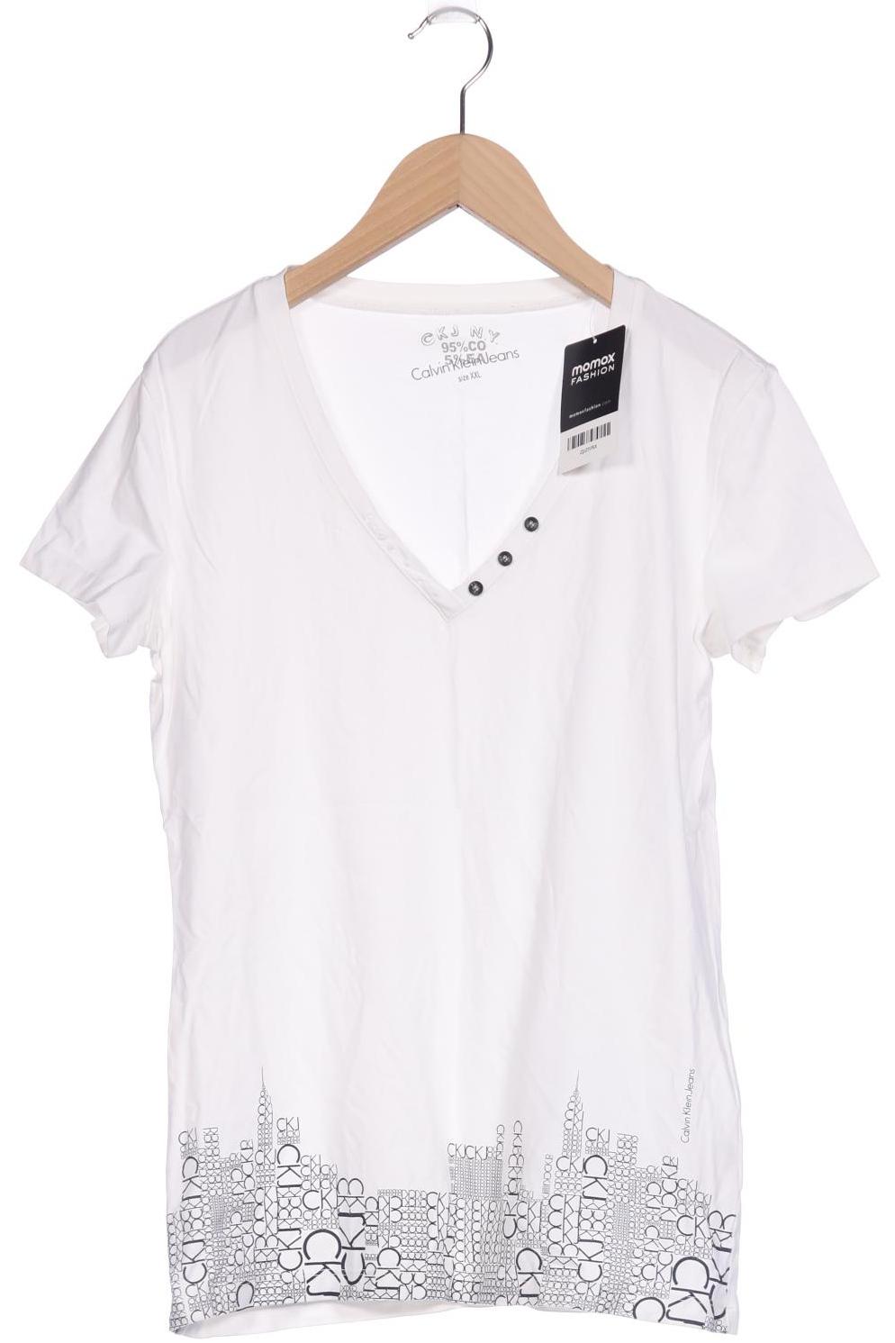 

Calvin Klein Jeans Damen T-Shirt, weiß, Gr. 46