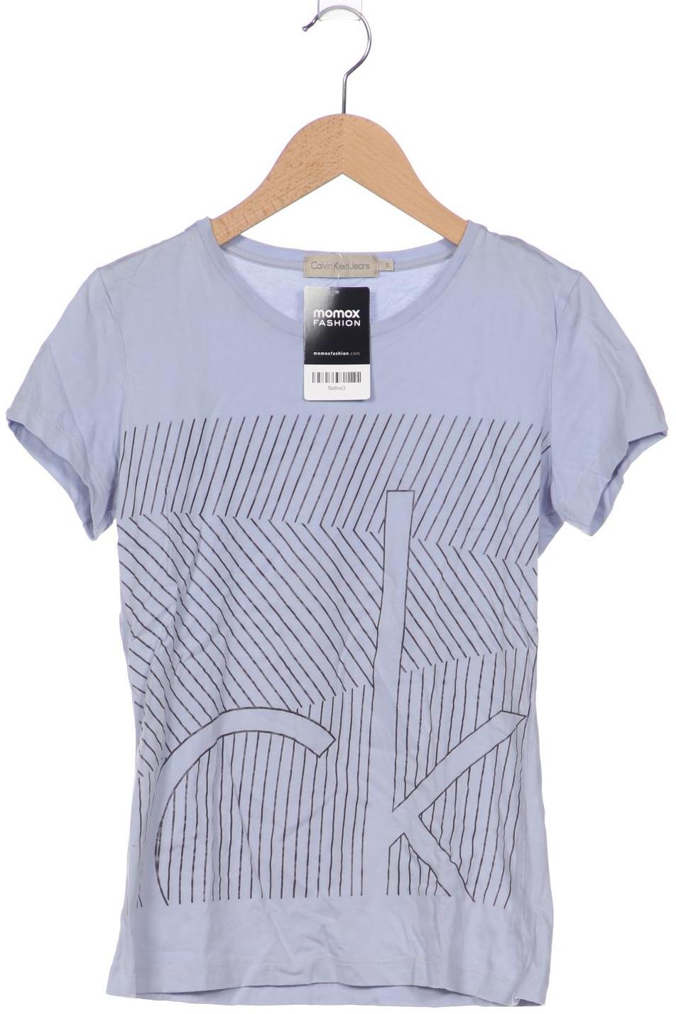 

Calvin Klein Jeans Damen T-Shirt, hellblau, Gr. 36