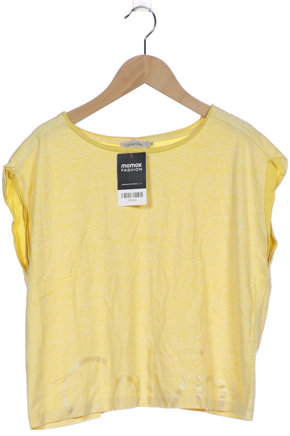 

Calvin Klein Jeans Damen T-Shirt, gelb, Gr. 34