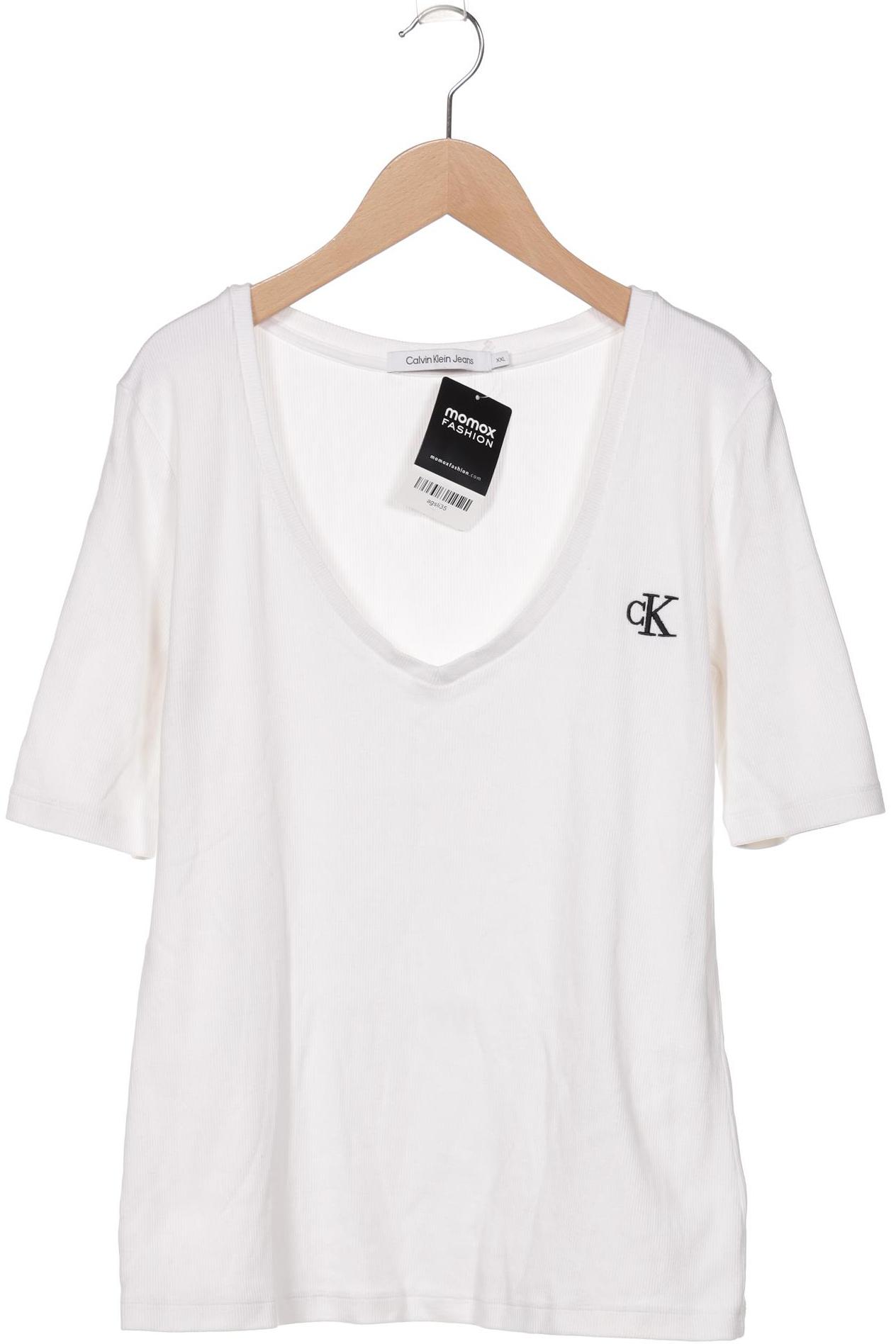 

Calvin Klein Jeans Damen T-Shirt, weiß, Gr. 46