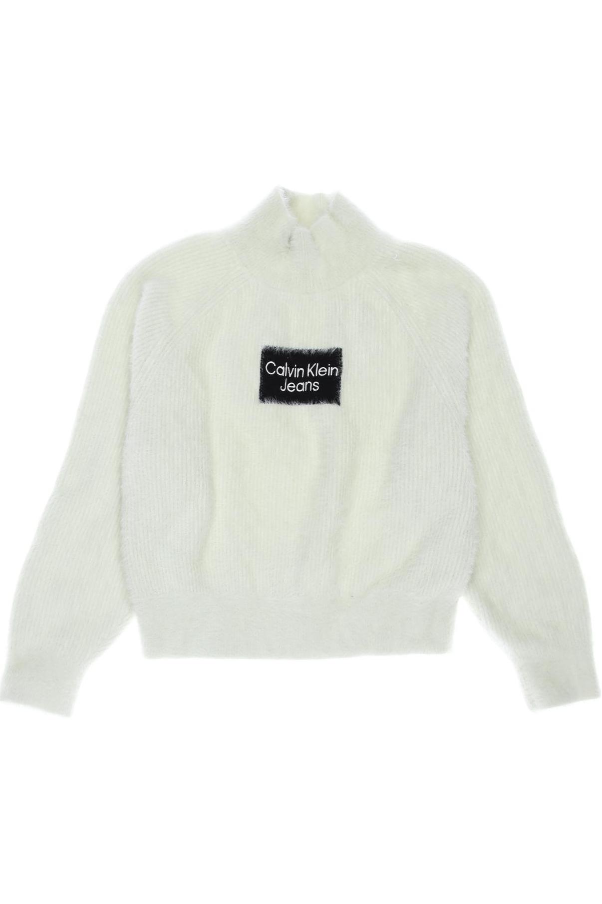 

Calvin Klein Jeans Damen Pullover, weiß, Gr. 128
