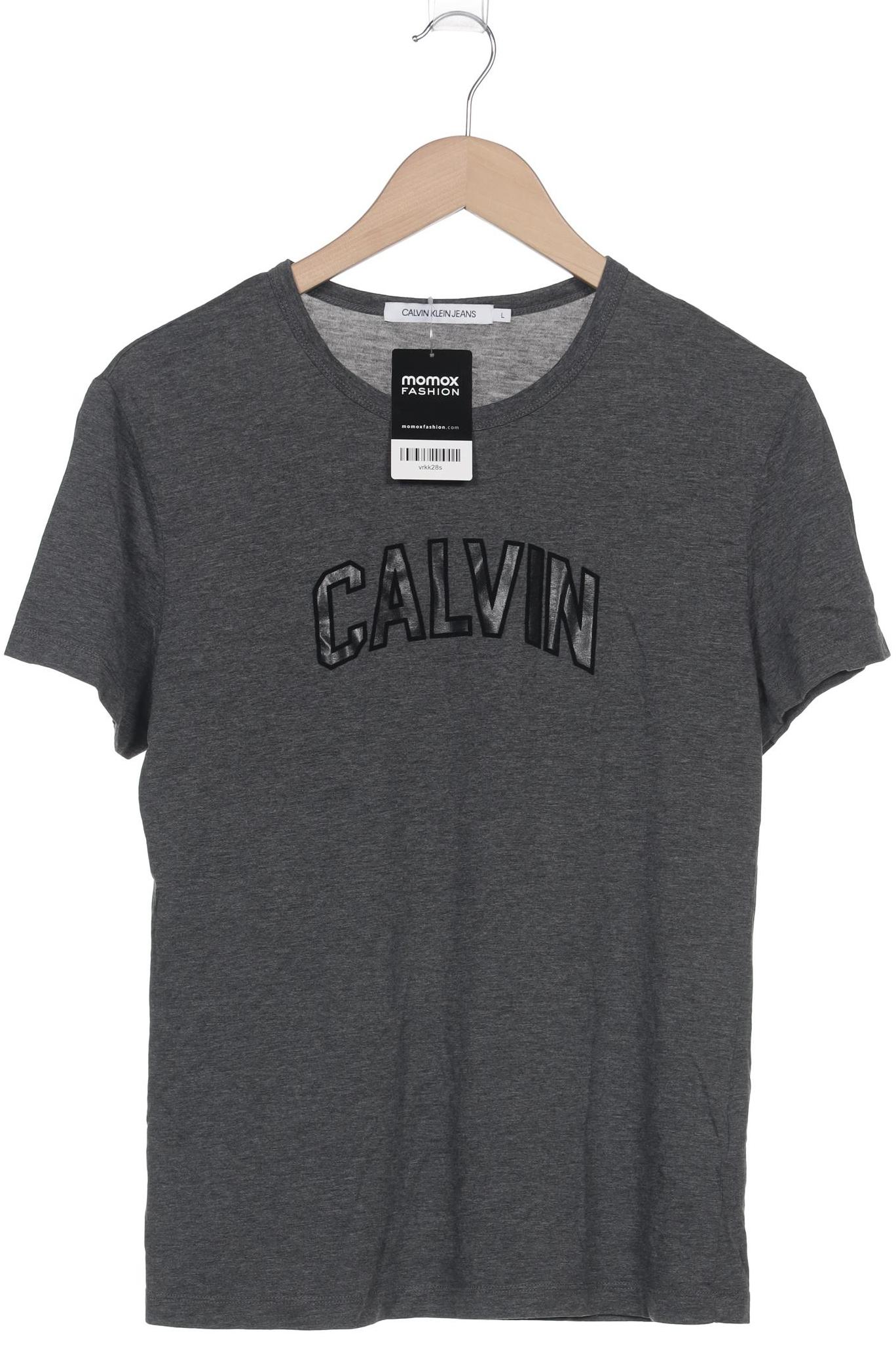 

Calvin Klein Jeans Damen T-Shirt, grau, Gr. 42