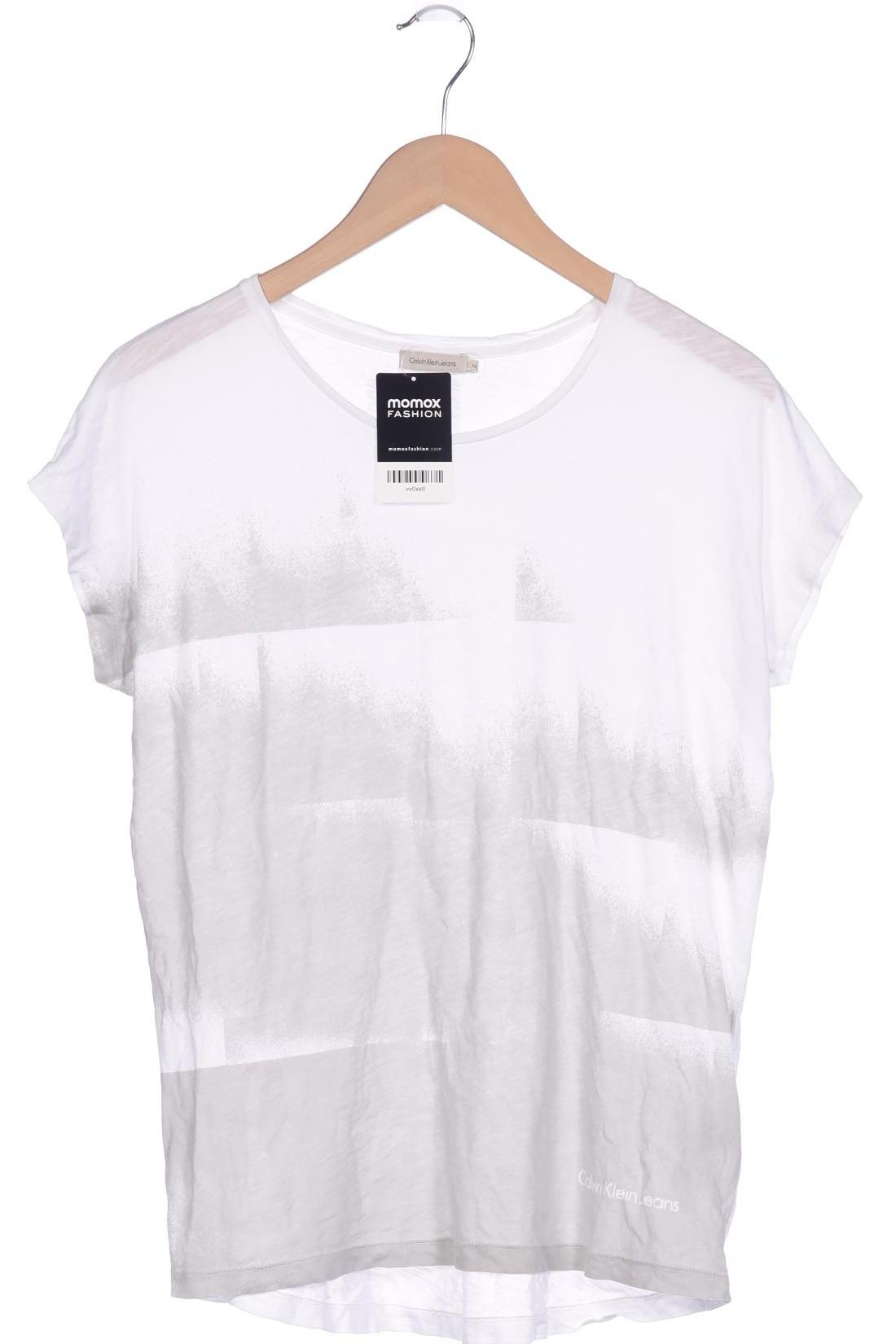 

Calvin Klein Jeans Damen T-Shirt, weiß, Gr. 38