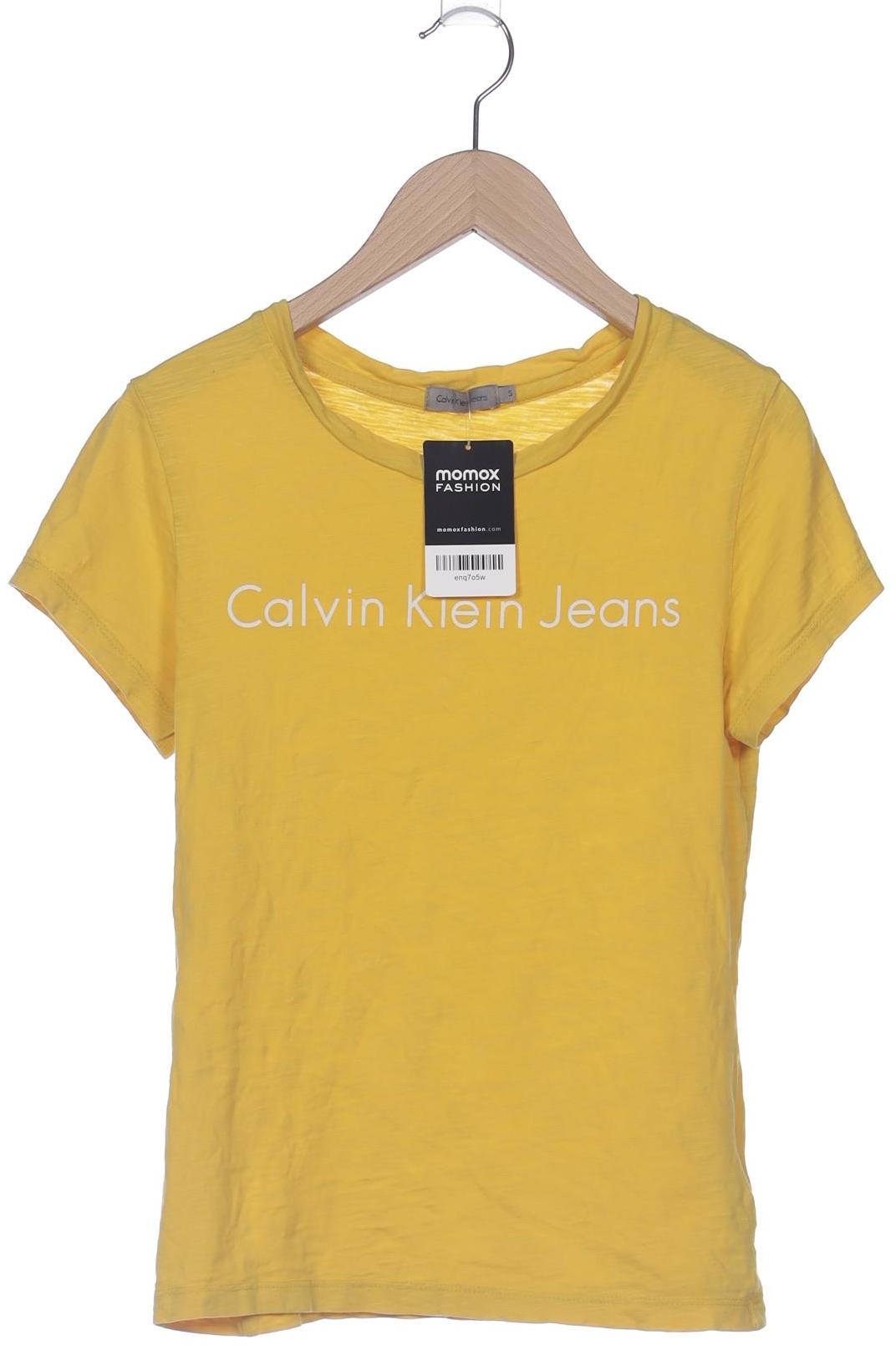

Calvin Klein Jeans Damen T-Shirt, gelb, Gr. 36