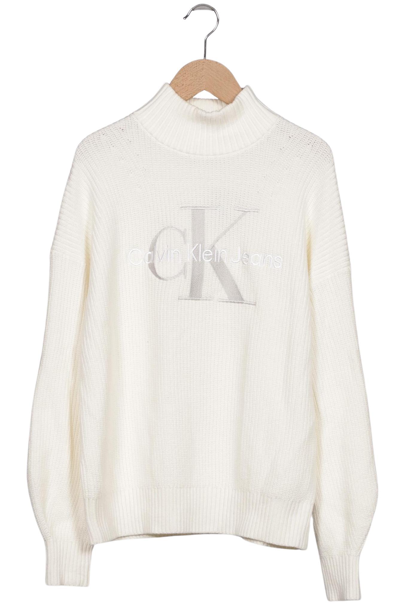 

Calvin Klein Jeans Damen Pullover, cremeweiß, Gr. 36