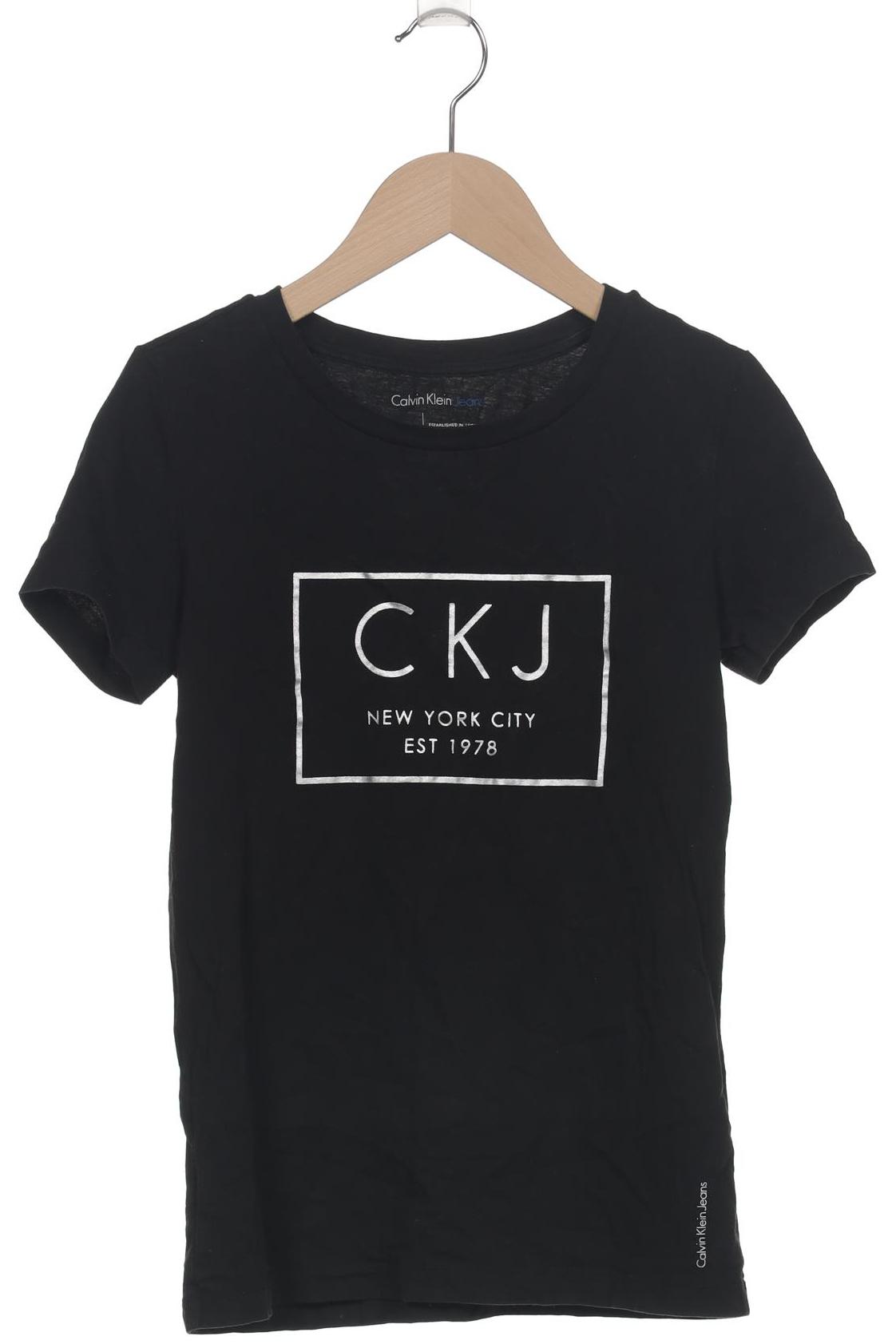 

Calvin Klein Jeans Damen T-Shirt, schwarz, Gr. 36