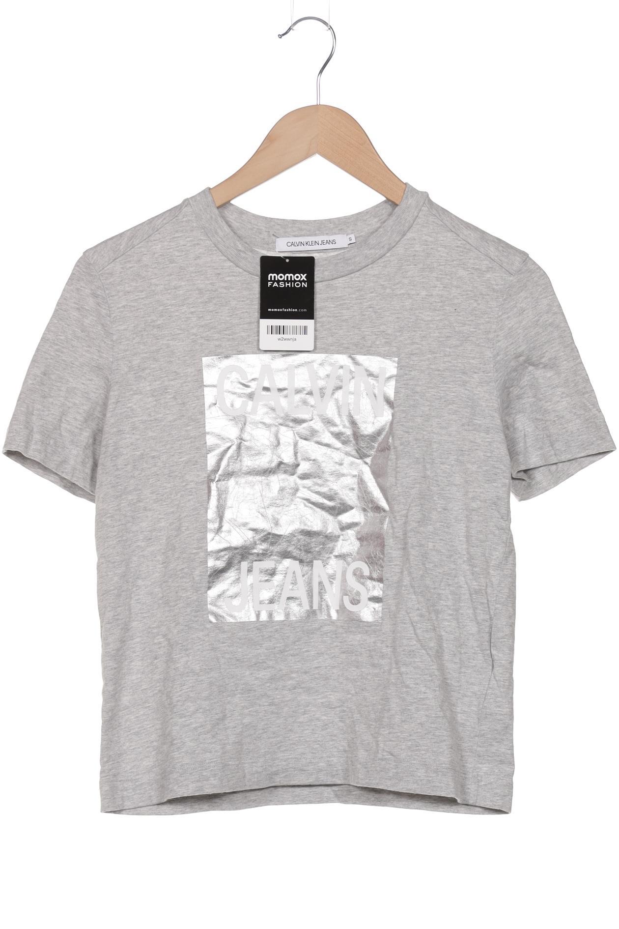 

Calvin Klein Jeans Damen T-Shirt, grau, Gr. 36