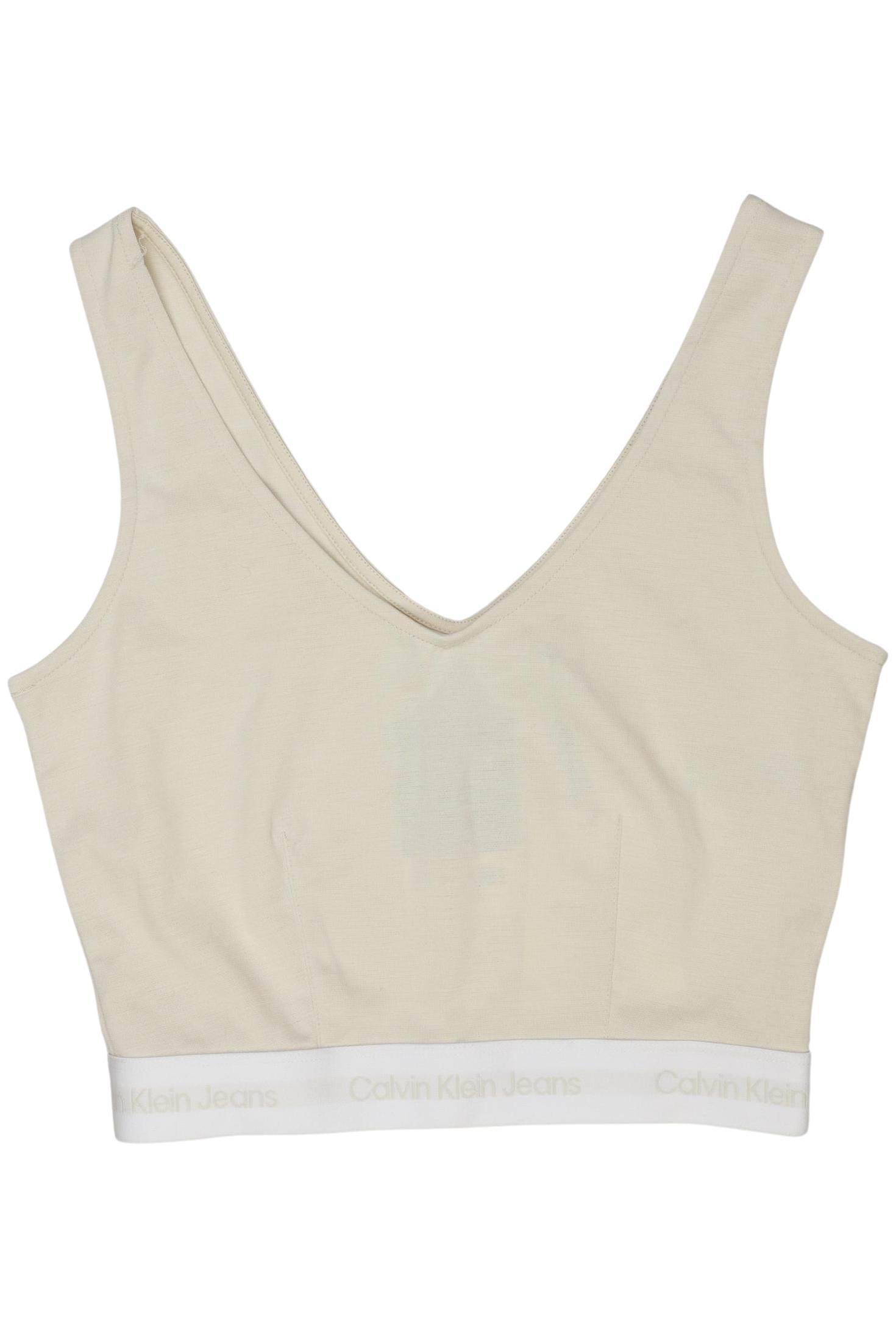 

Calvin Klein Jeans Damen Top, beige, Gr. 34