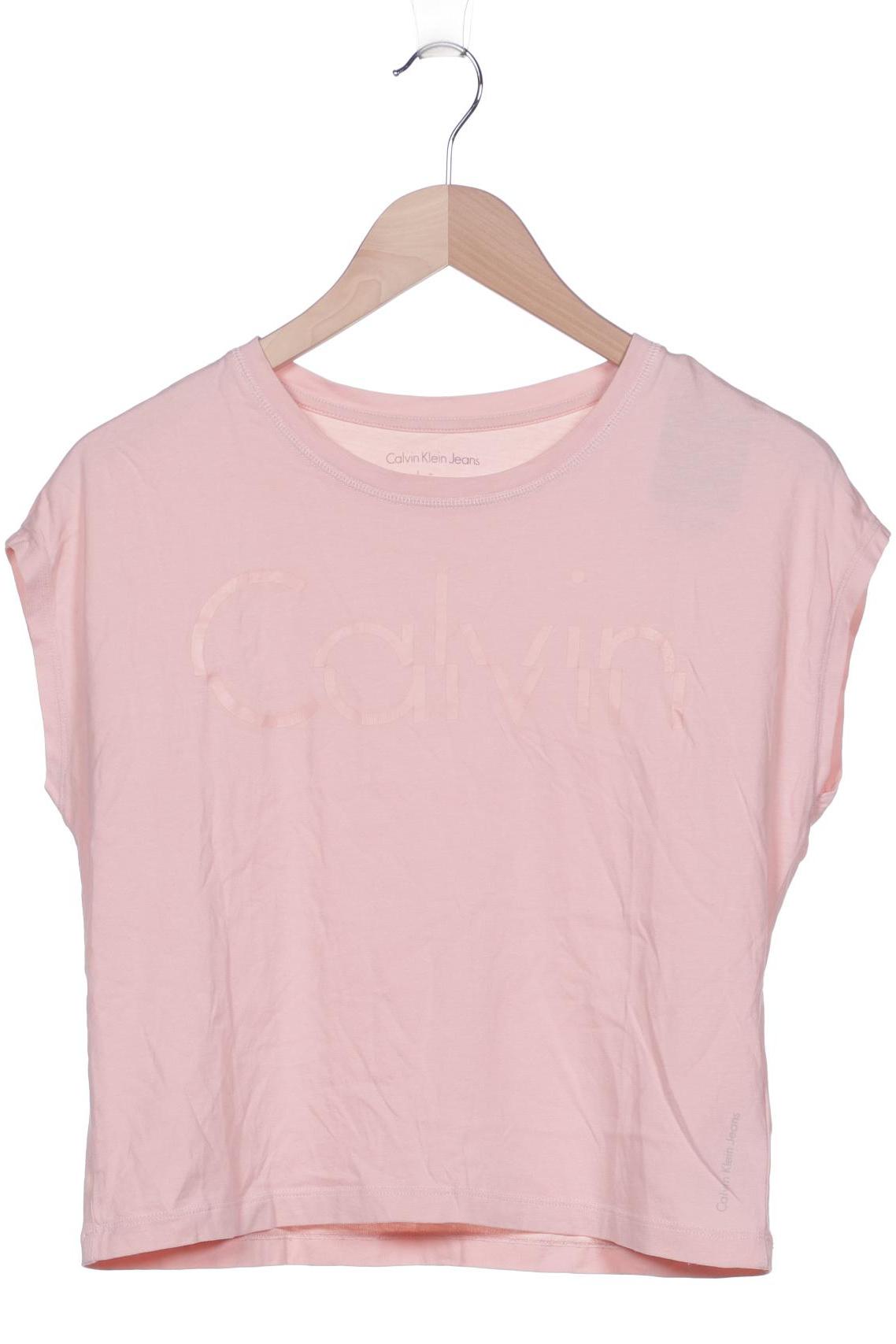 

Calvin Klein Jeans Damen T-Shirt, pink, Gr. 36