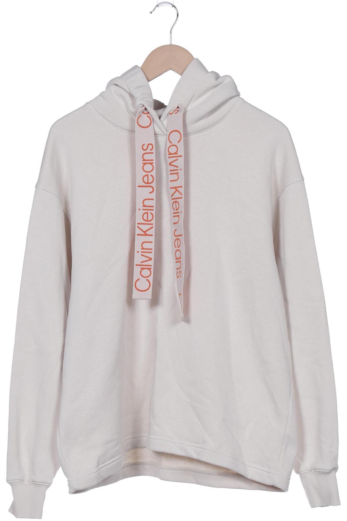 

Calvin Klein Jeans Damen Kapuzenpullover, cremeweiß, Gr. 38