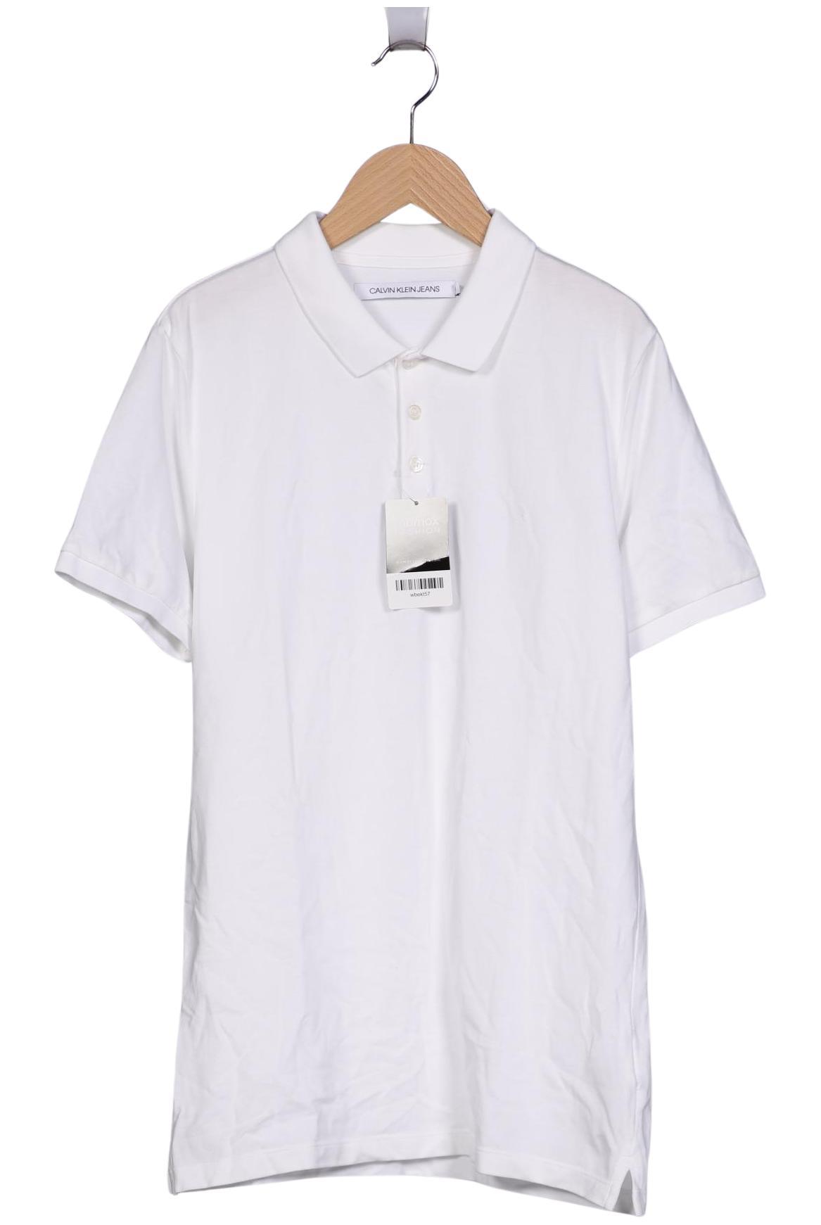 

Calvin Klein Jeans Herren Poloshirt, weiß, Gr. 48