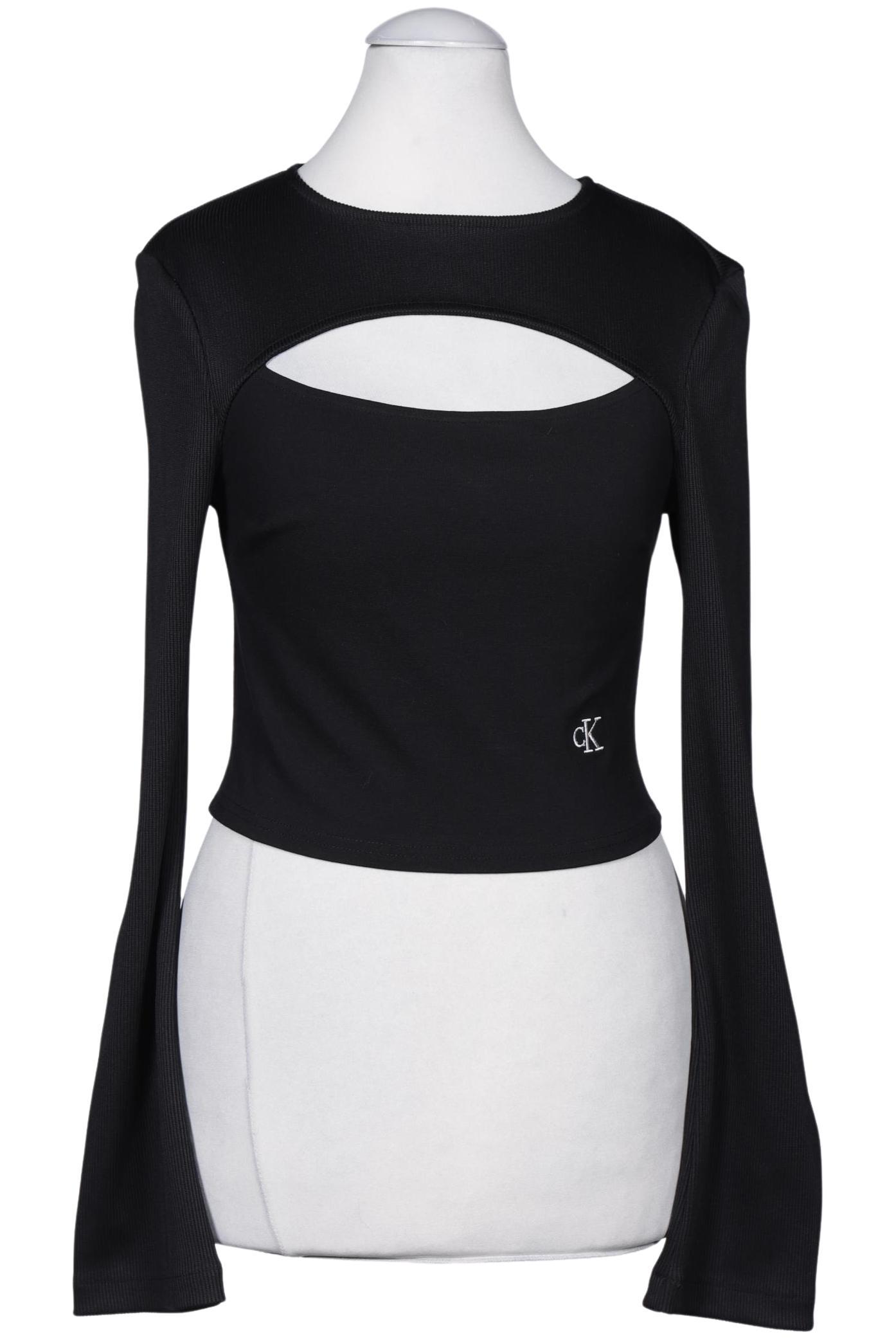 

Calvin Klein Jeans Damen Langarmshirt, schwarz, Gr. 34