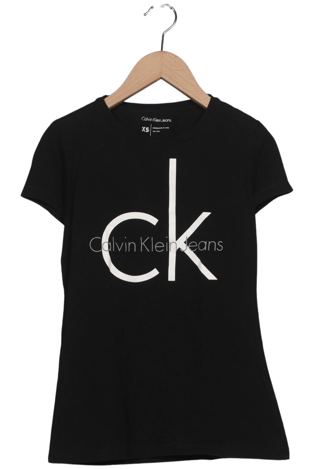 

Calvin Klein Jeans Damen T-Shirt, schwarz, Gr. 34