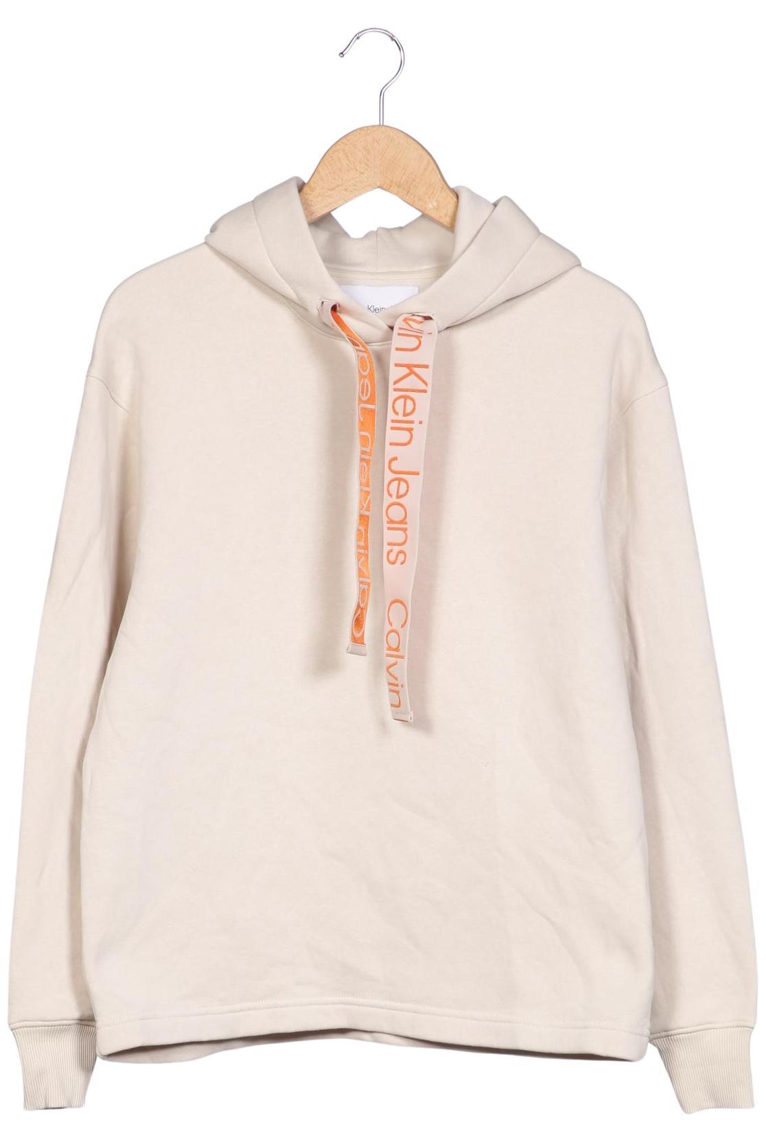 

Calvin Klein Jeans Damen Kapuzenpullover, cremeweiß, Gr. 34