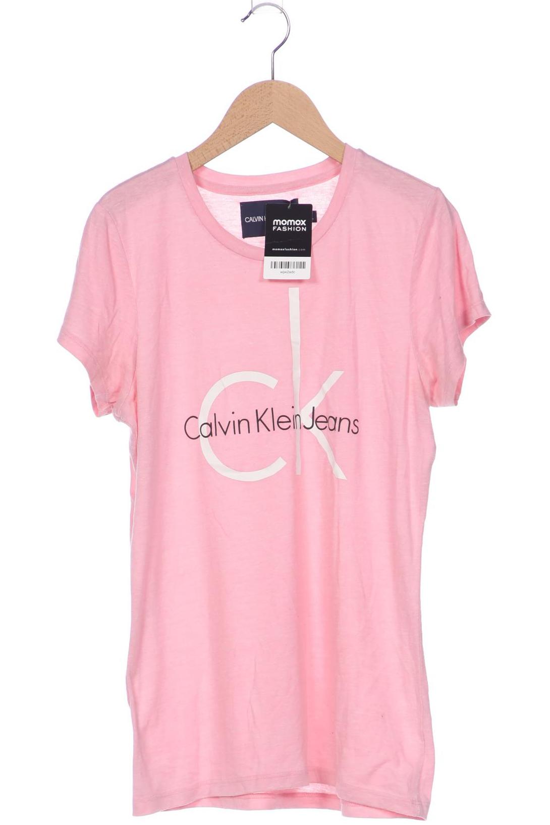 

Calvin Klein Jeans Damen T-Shirt, pink, Gr. 38