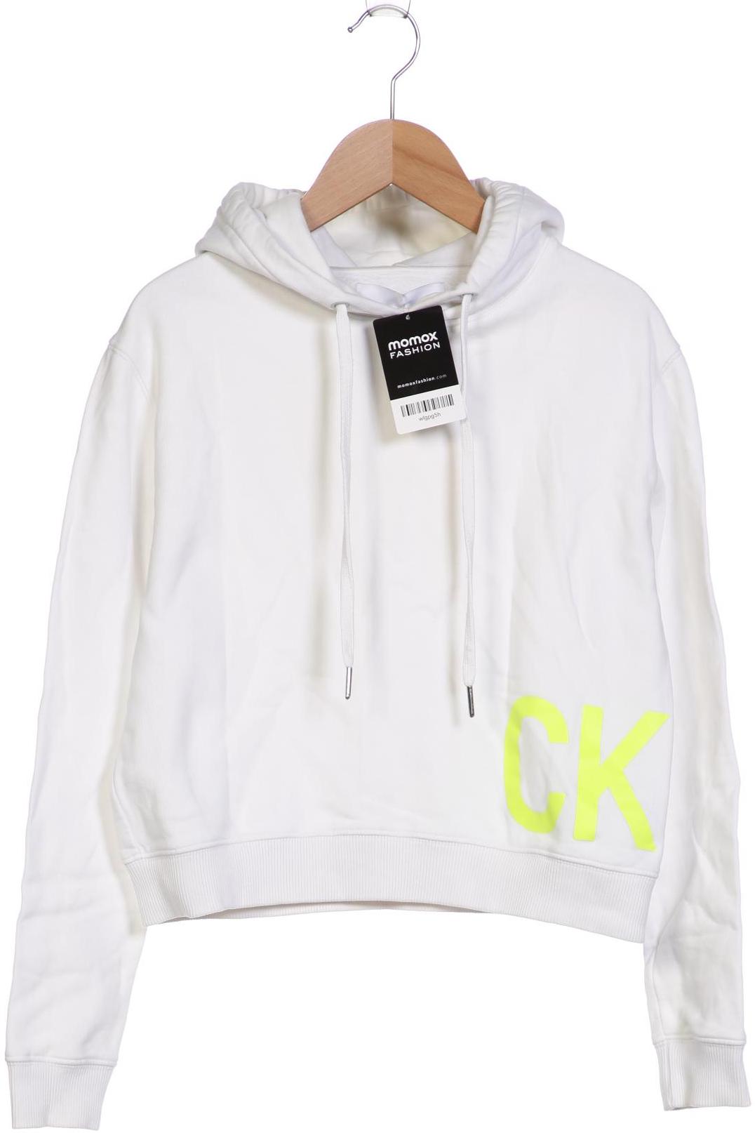 

Calvin Klein Jeans Damen Kapuzenpullover, weiß