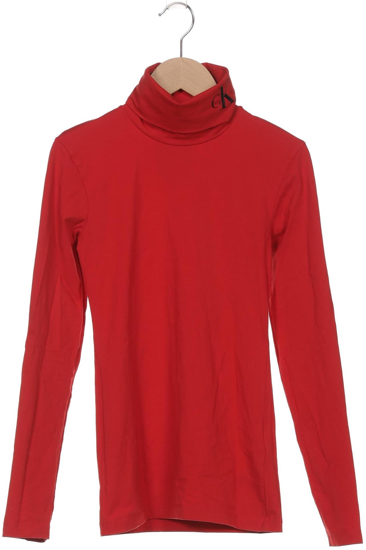 

Calvin Klein Jeans Damen Langarmshirt, rot, Gr. 34