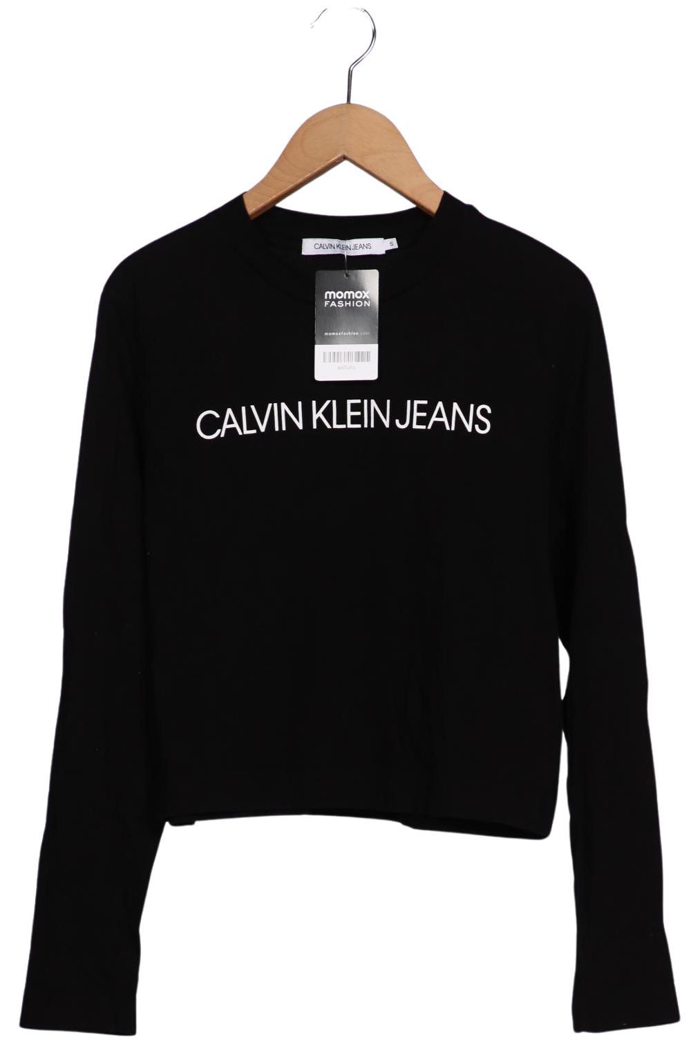 

Calvin Klein Jeans Damen Langarmshirt, schwarz, Gr. 36