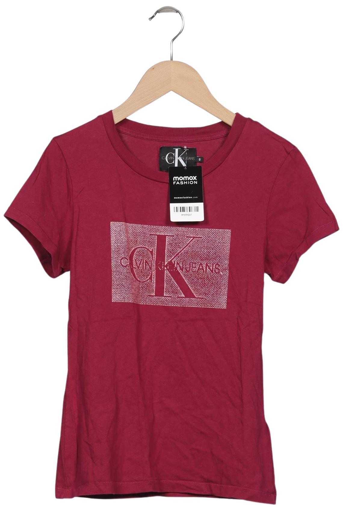 

Calvin Klein Jeans Damen T-Shirt, bordeaux, Gr. 36