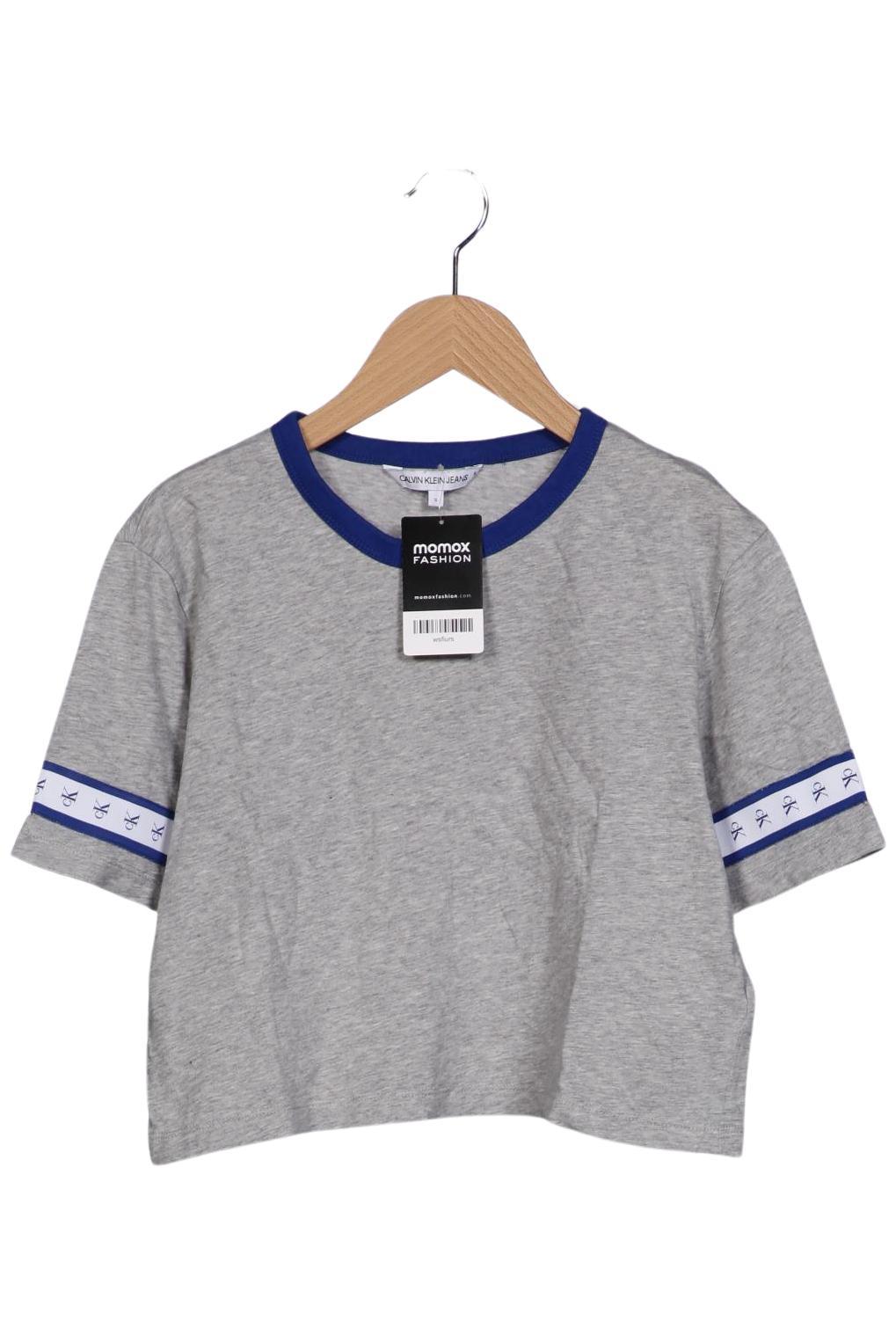 

Calvin Klein Jeans Damen T-Shirt, grau, Gr. 36