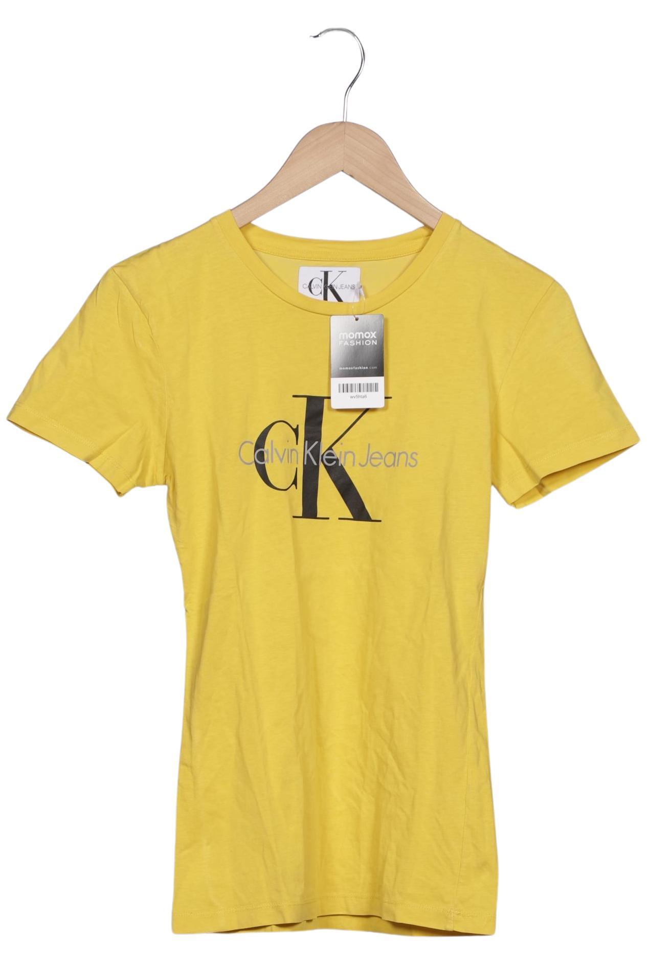

Calvin Klein Jeans Damen T-Shirt, gelb, Gr. 36