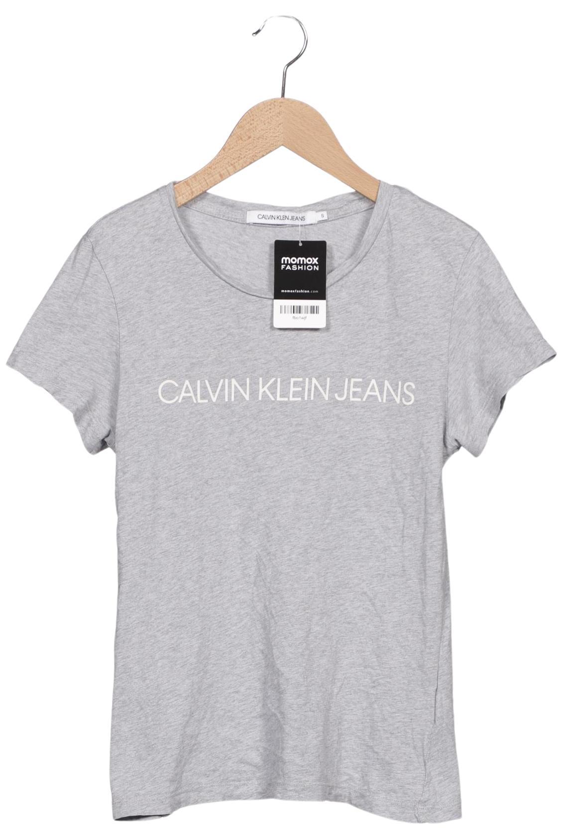 

Calvin Klein Jeans Damen T-Shirt, grau, Gr. 36