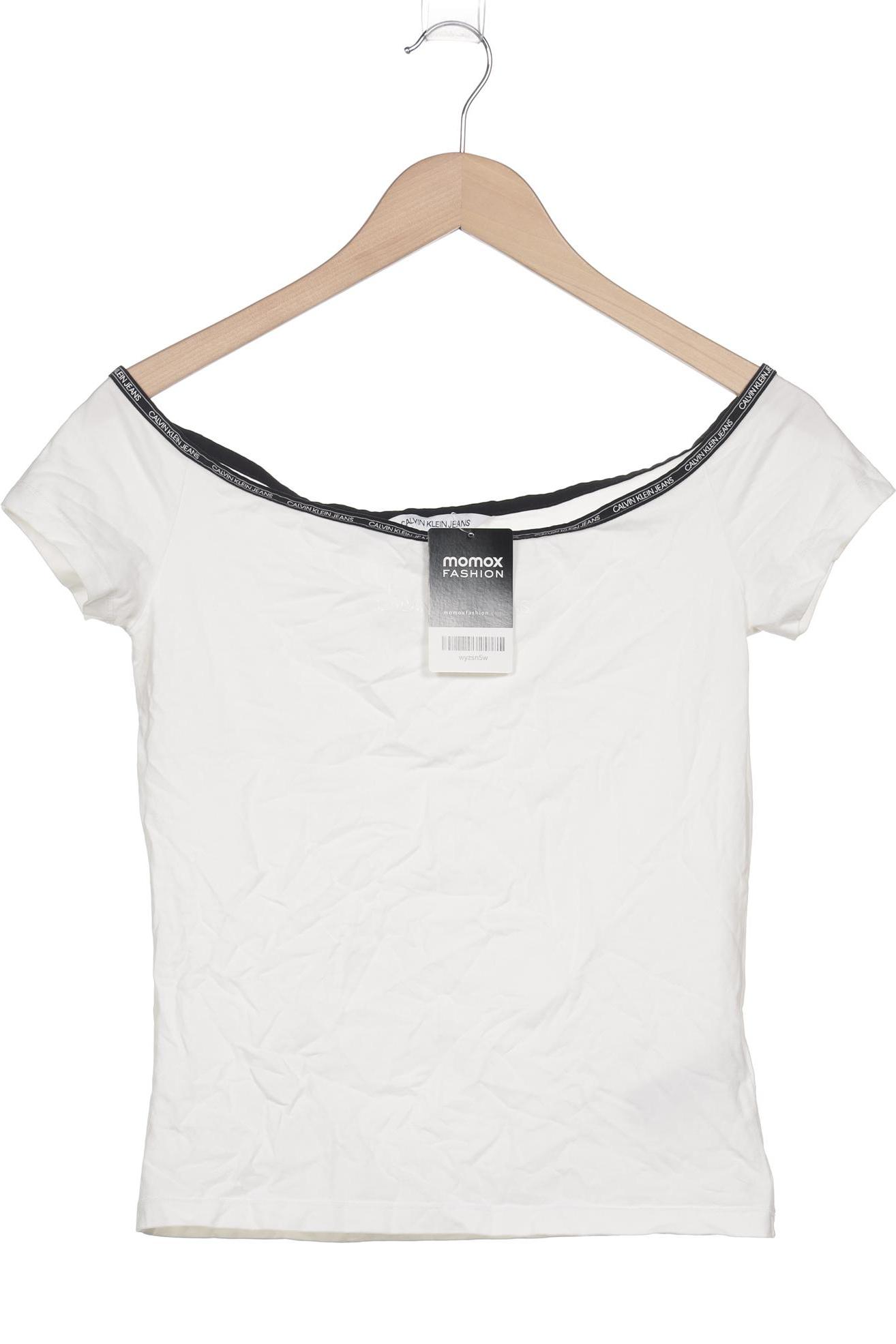 

Calvin Klein Jeans Damen T-Shirt, weiß, Gr. 42