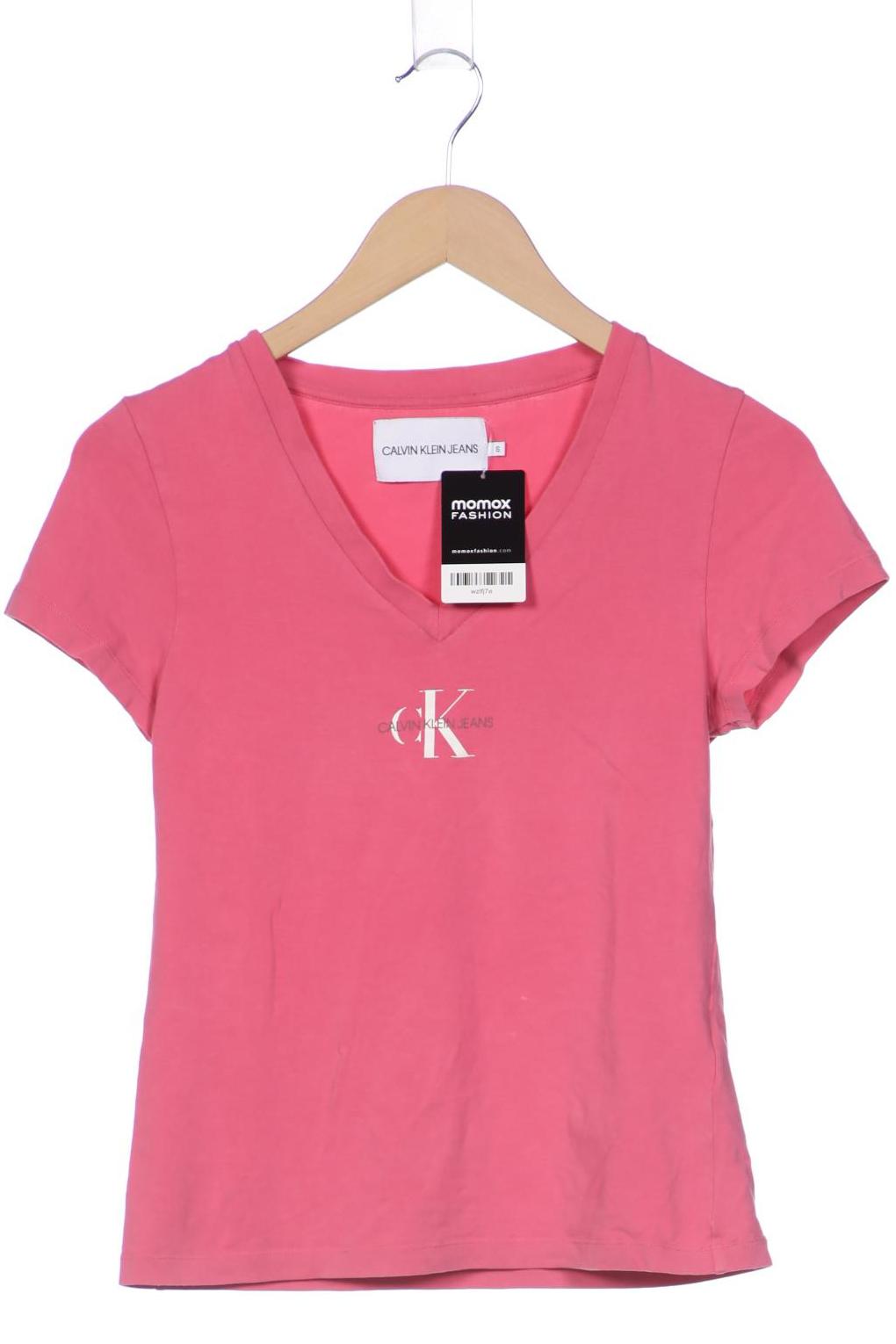 

Calvin Klein Jeans Damen T-Shirt, pink, Gr. 36