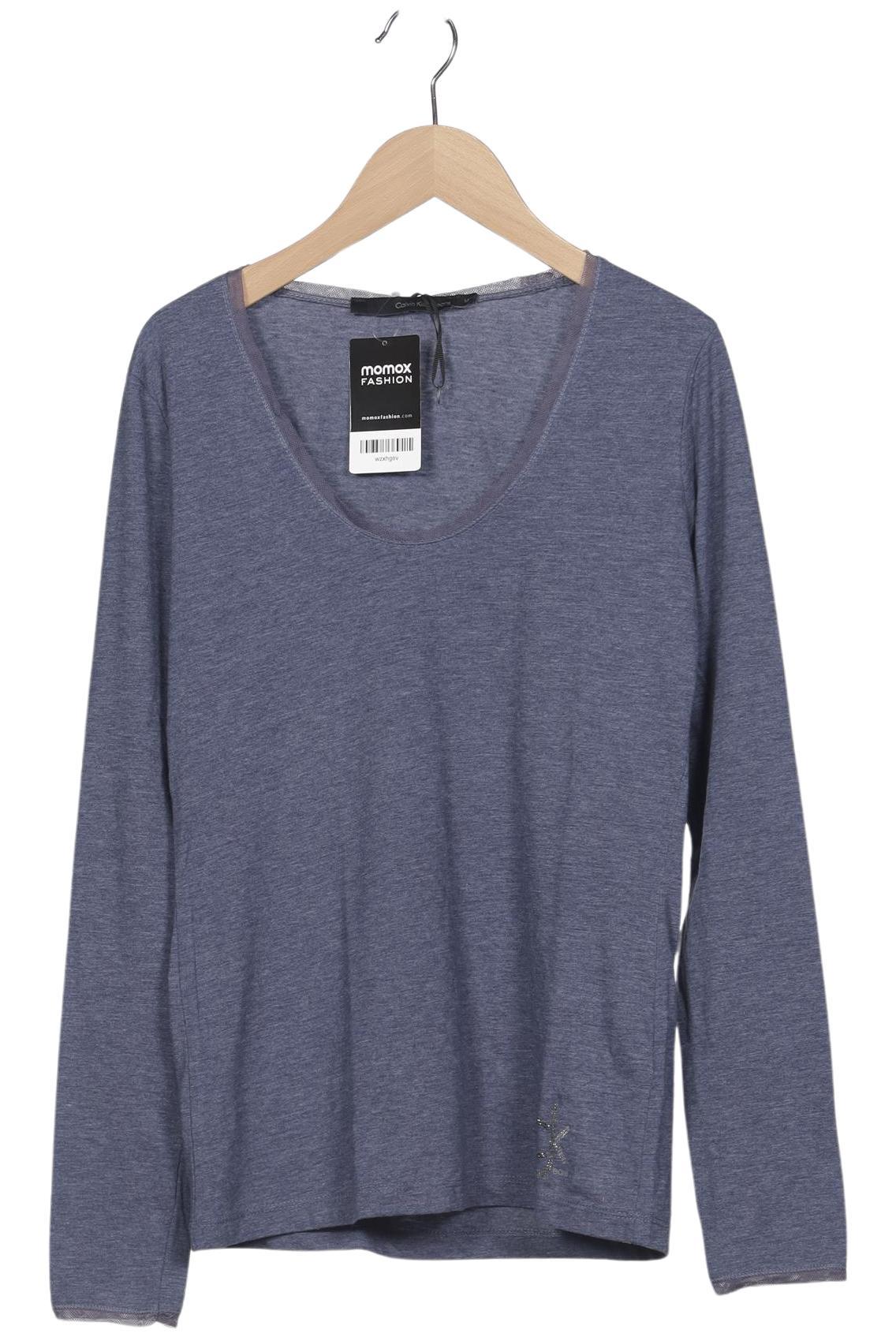 

Calvin Klein Jeans Damen Langarmshirt, blau, Gr. 38