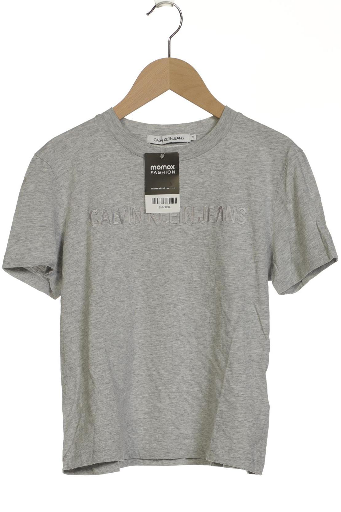 

Calvin Klein Jeans Damen T-Shirt, grau, Gr. 36