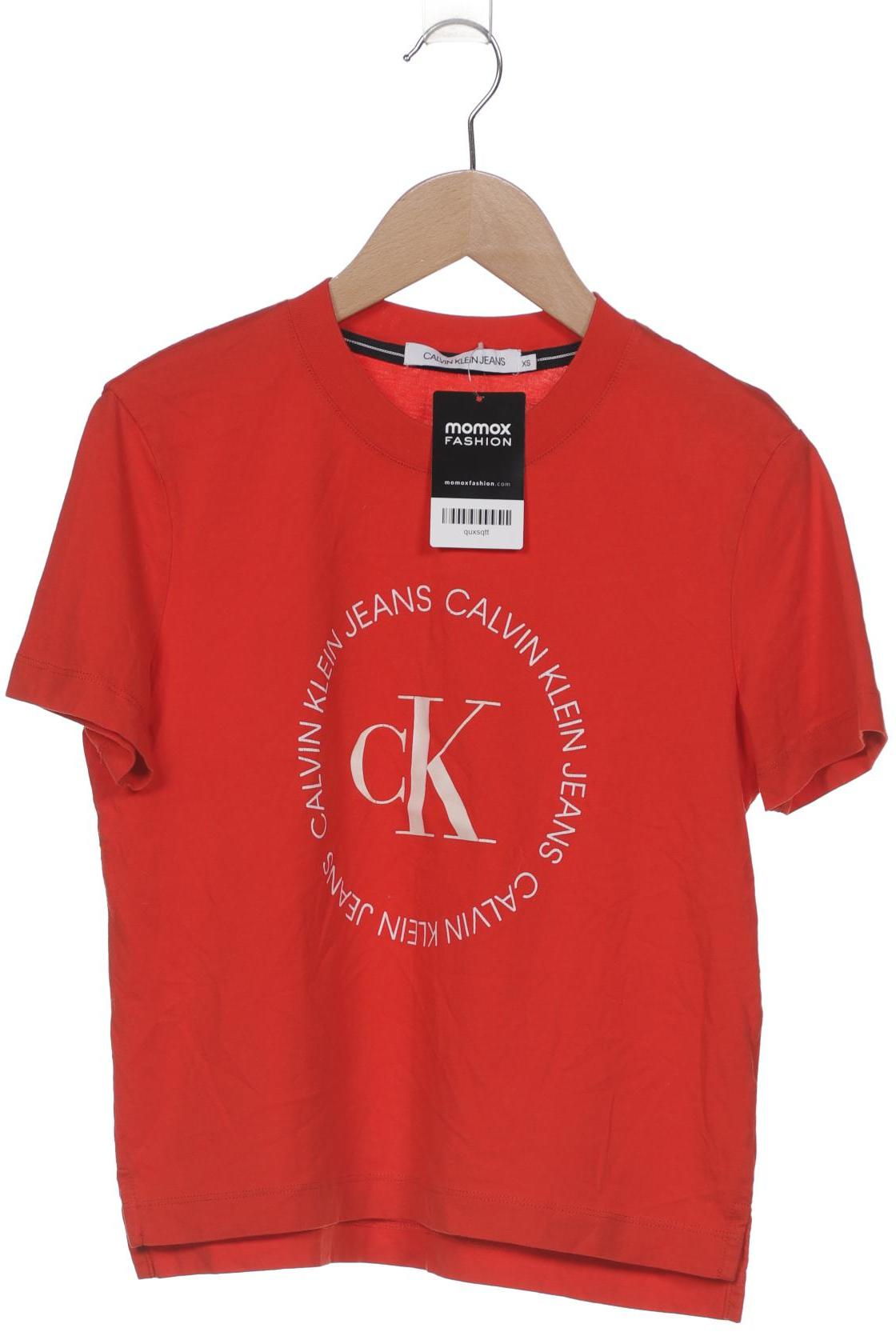 

Calvin Klein Jeans Damen T-Shirt, rot, Gr. 34