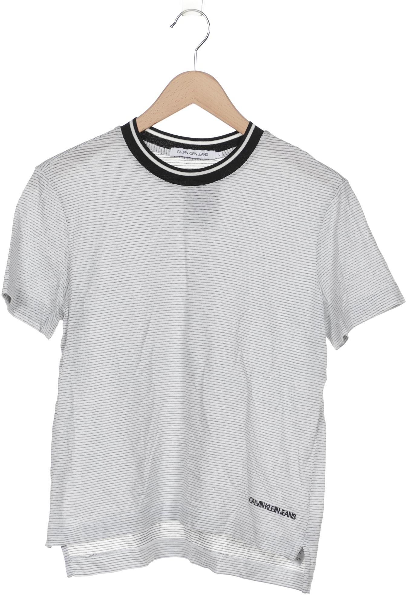 

Calvin Klein Jeans Damen T-Shirt, grau, Gr. 42