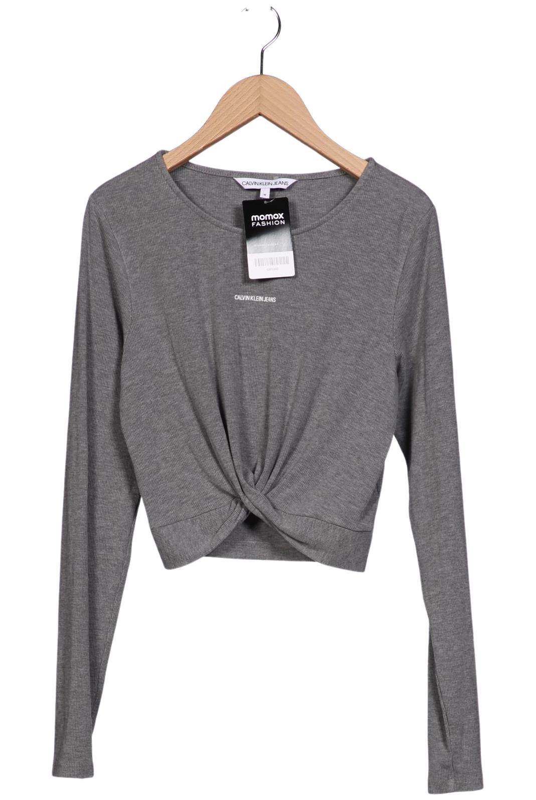 

Calvin Klein Jeans Damen Langarmshirt, grau, Gr. 38