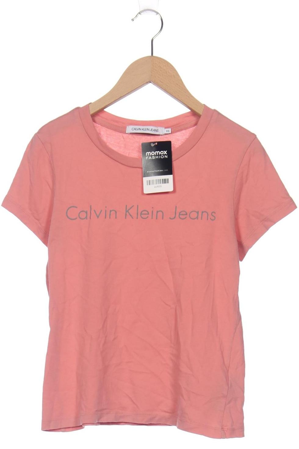 

Calvin Klein Jeans Damen T-Shirt, pink, Gr. 34