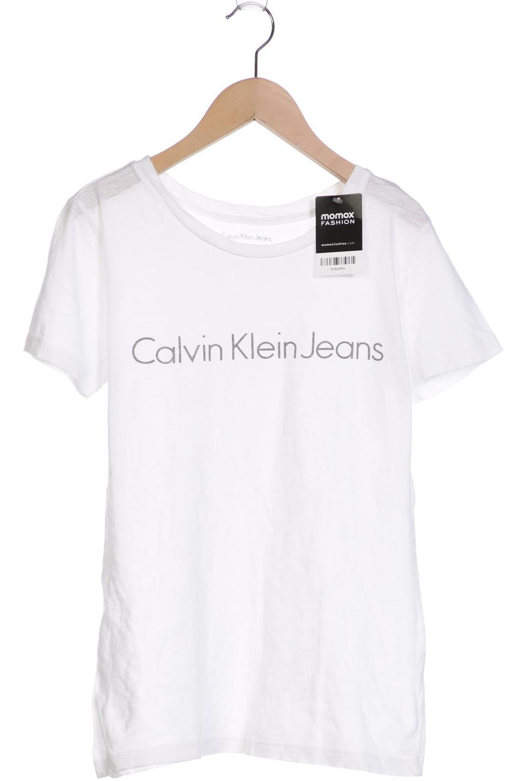 

Calvin Klein Jeans Damen T-Shirt, weiß, Gr. 38