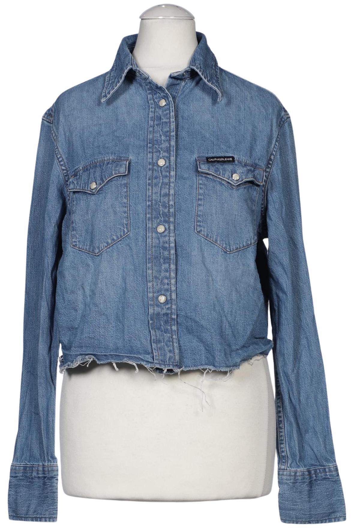 

Calvin Klein Jeans Damen Bluse, blau, Gr. 34