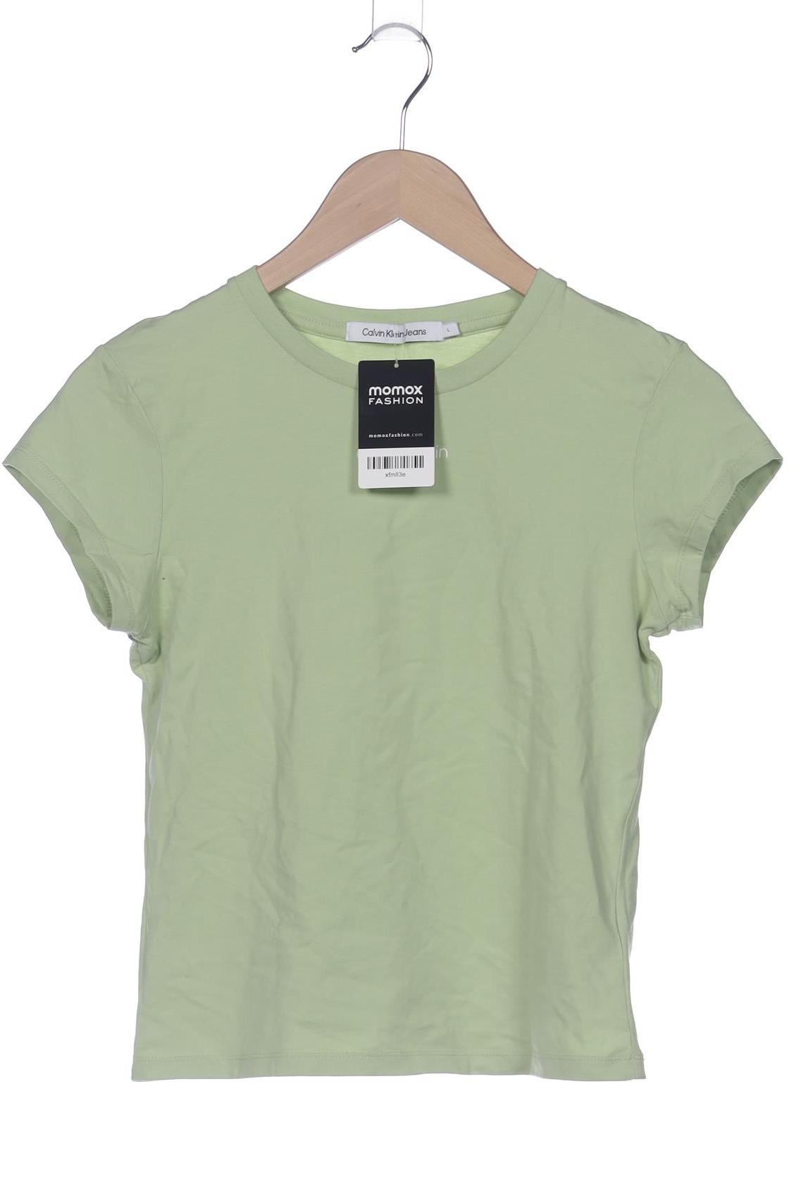 

Calvin Klein Jeans Damen T-Shirt, hellgrün, Gr. 42