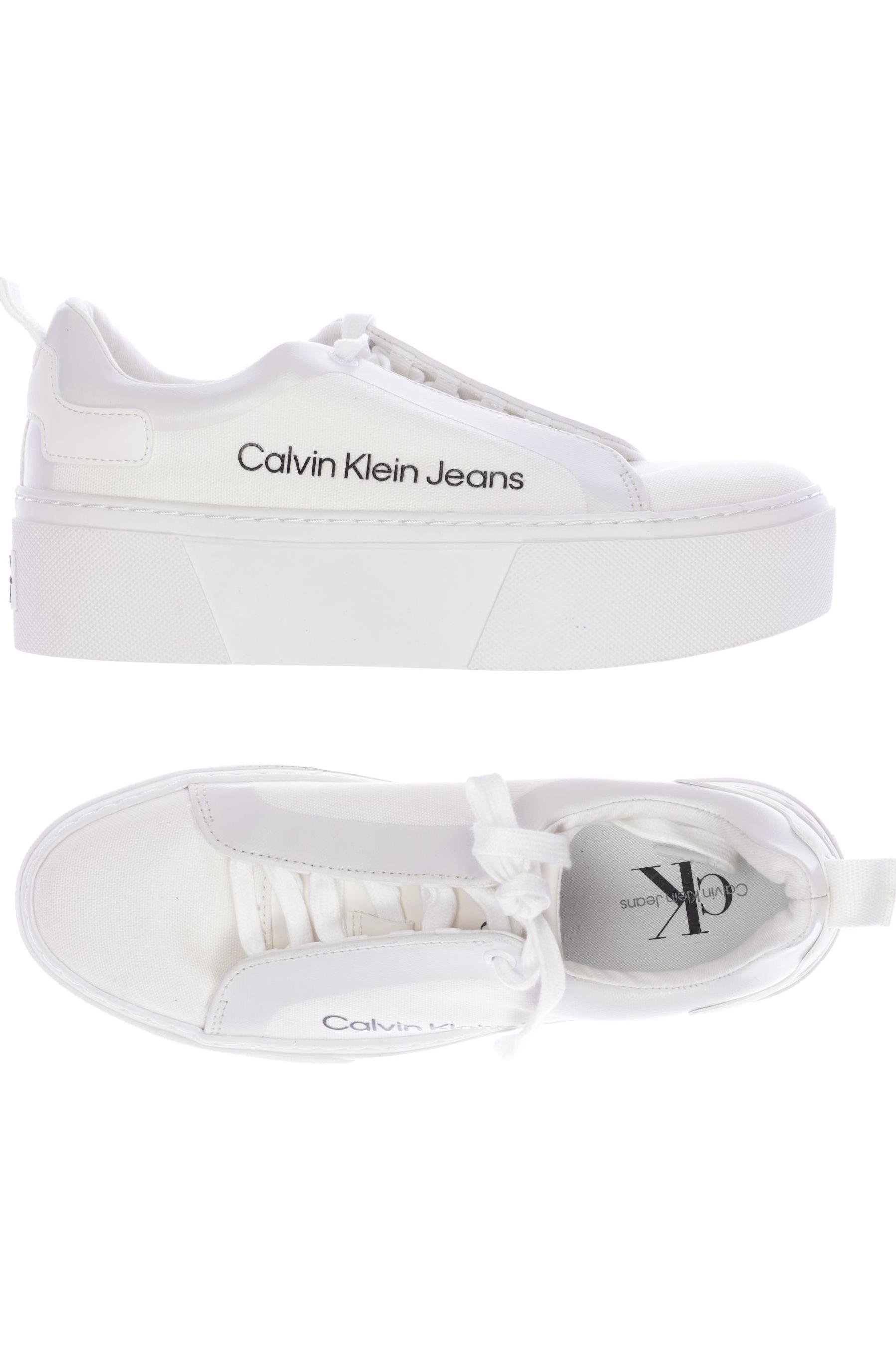 

Calvin Klein Jeans Damen Sneakers, cremeweiß, Gr. 38