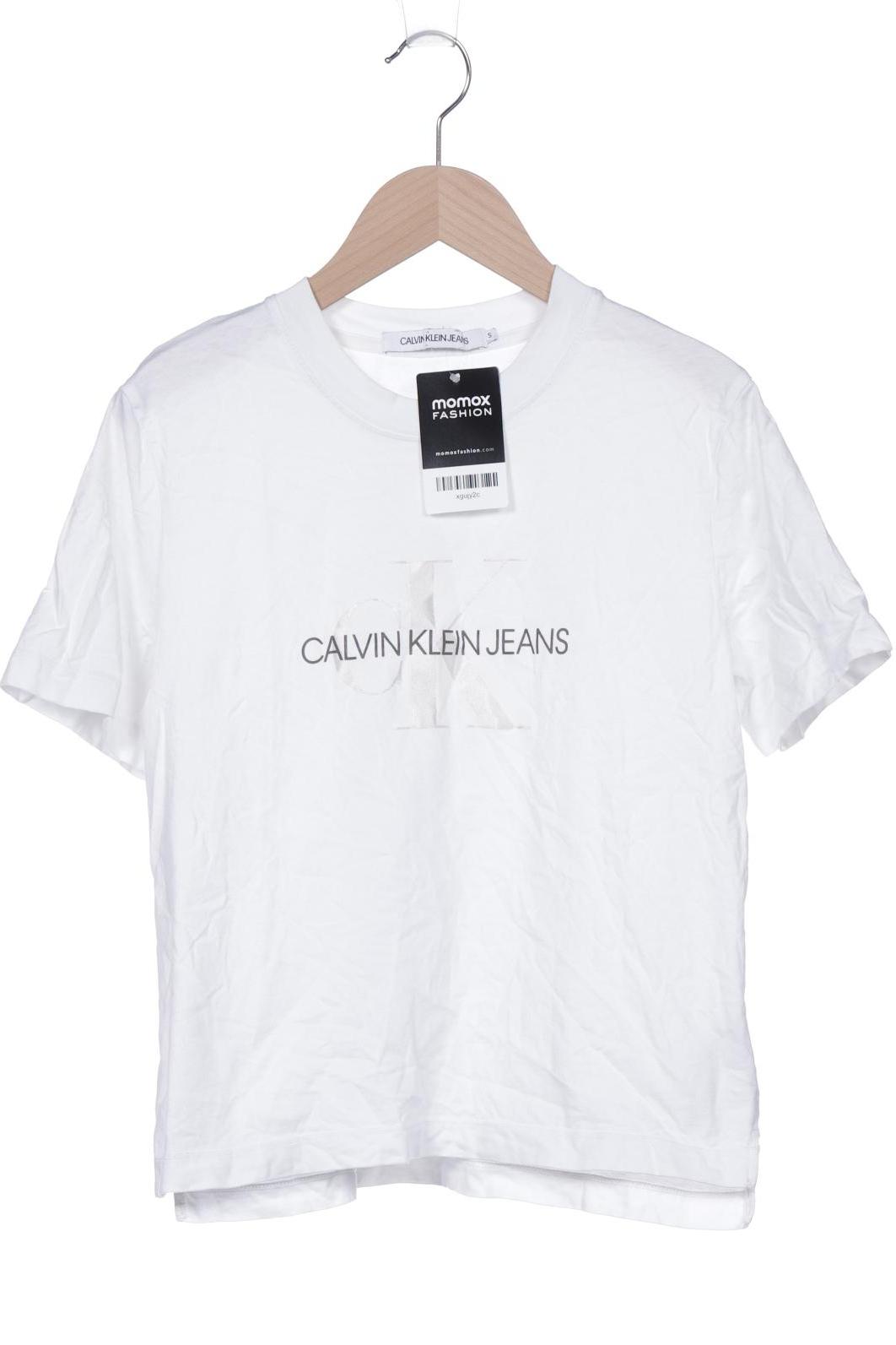 

Calvin Klein Jeans Damen T-Shirt, weiß, Gr. 36