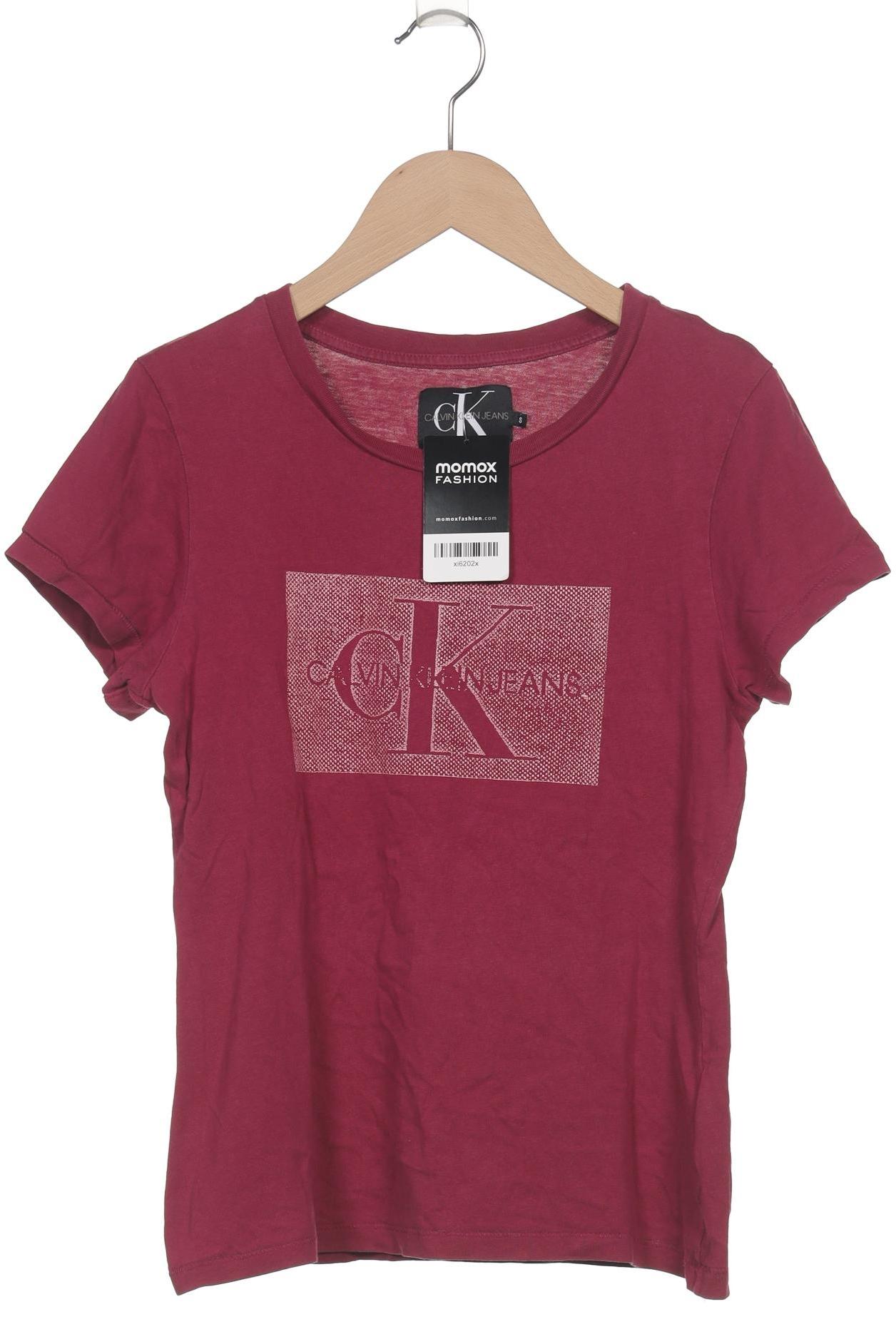 

Calvin Klein Jeans Damen T-Shirt, bordeaux, Gr. 36