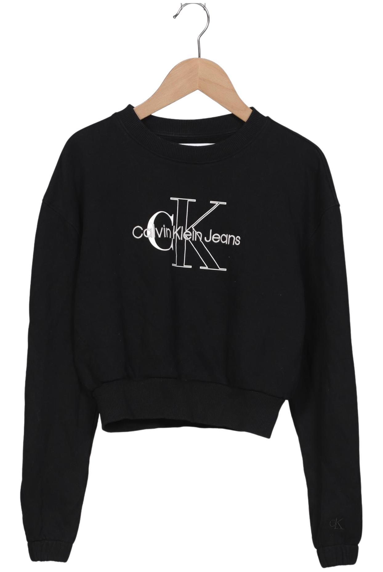 

Calvin Klein Jeans Damen Sweatshirt, schwarz, Gr. 34