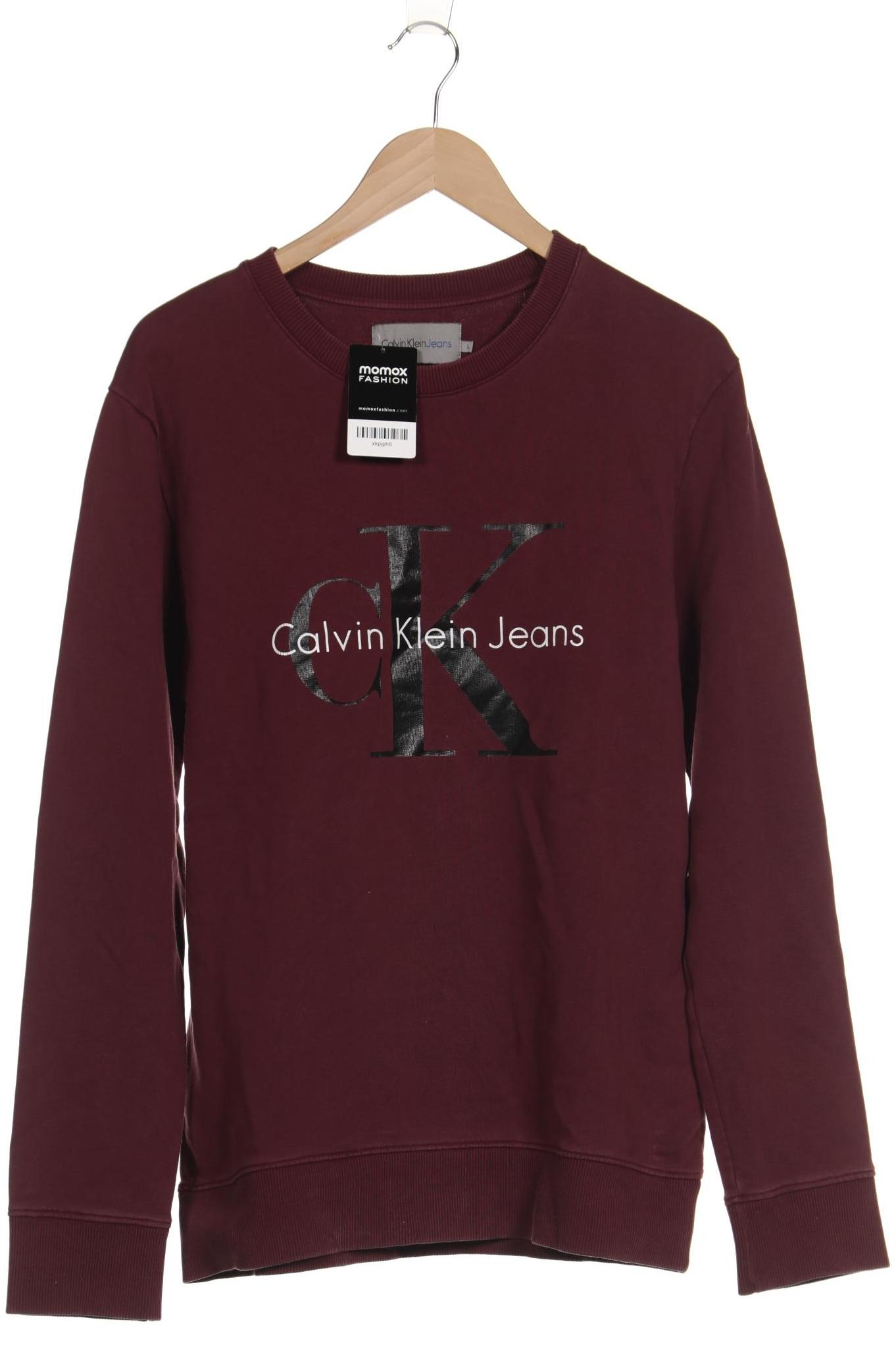 

Calvin Klein Jeans Herren Sweatshirt, bordeaux, Gr. 52