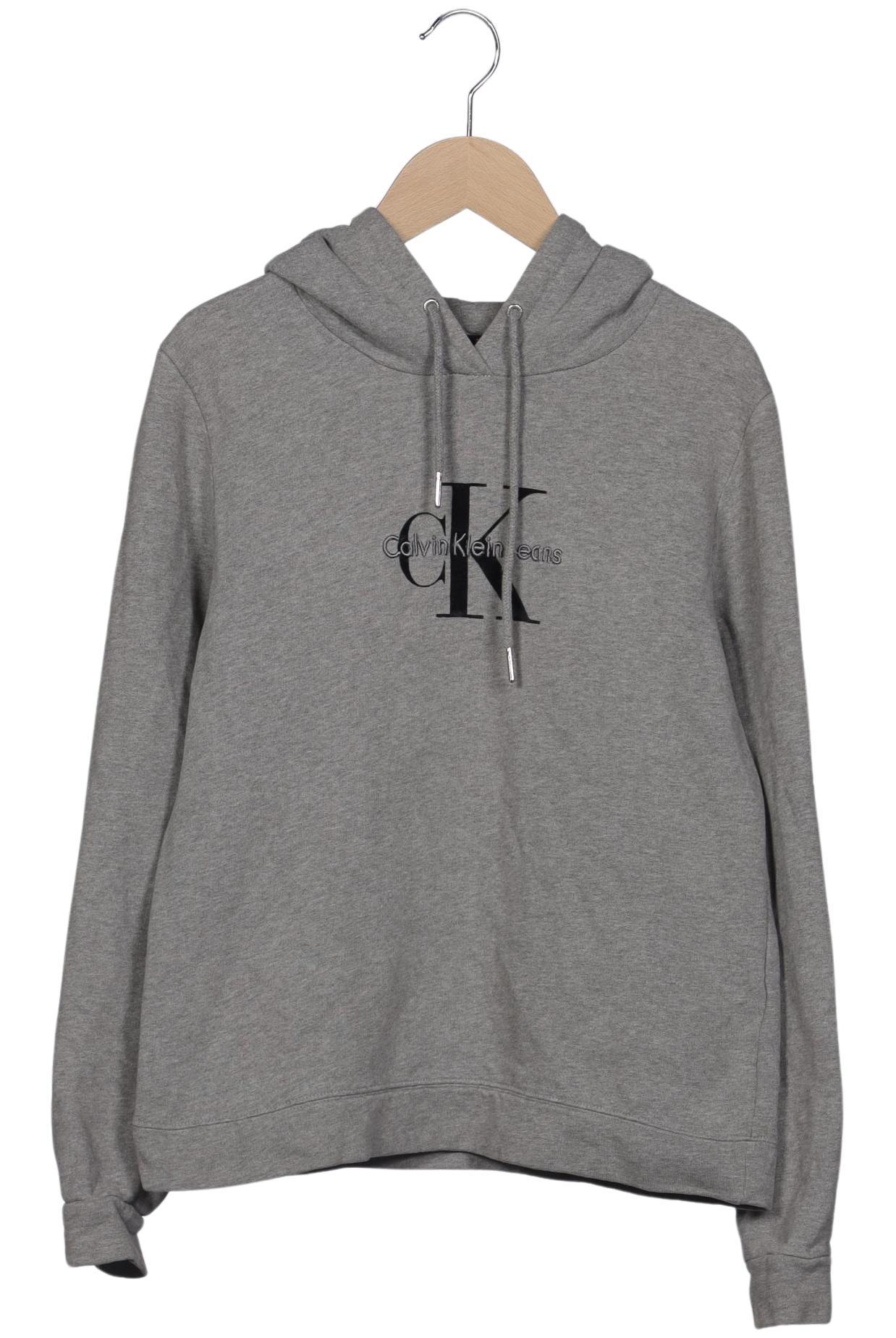 

Calvin Klein Jeans Damen Kapuzenpullover, grau, Gr. 36