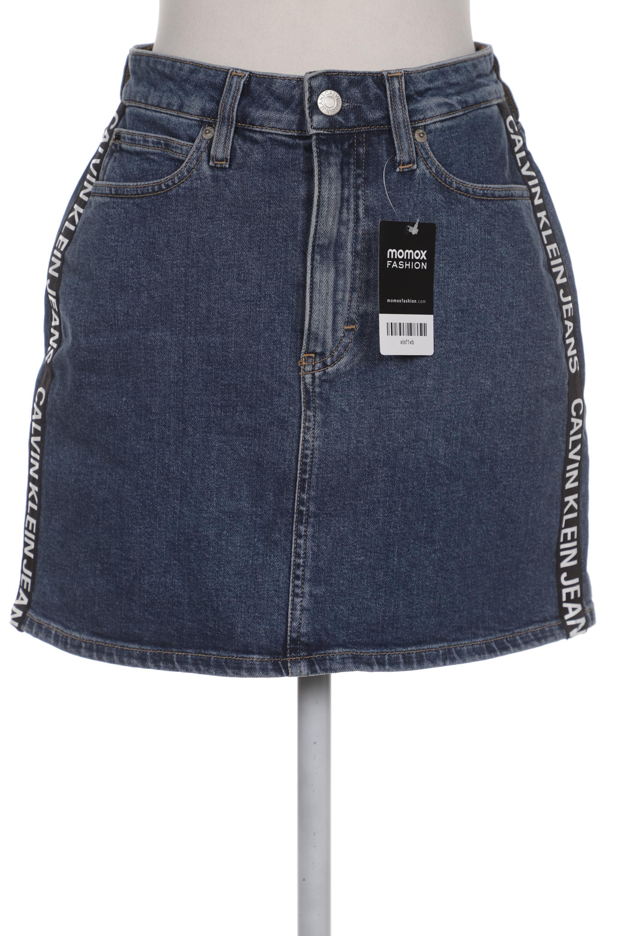 

Calvin Klein Jeans Damen Rock, blau, Gr. 26