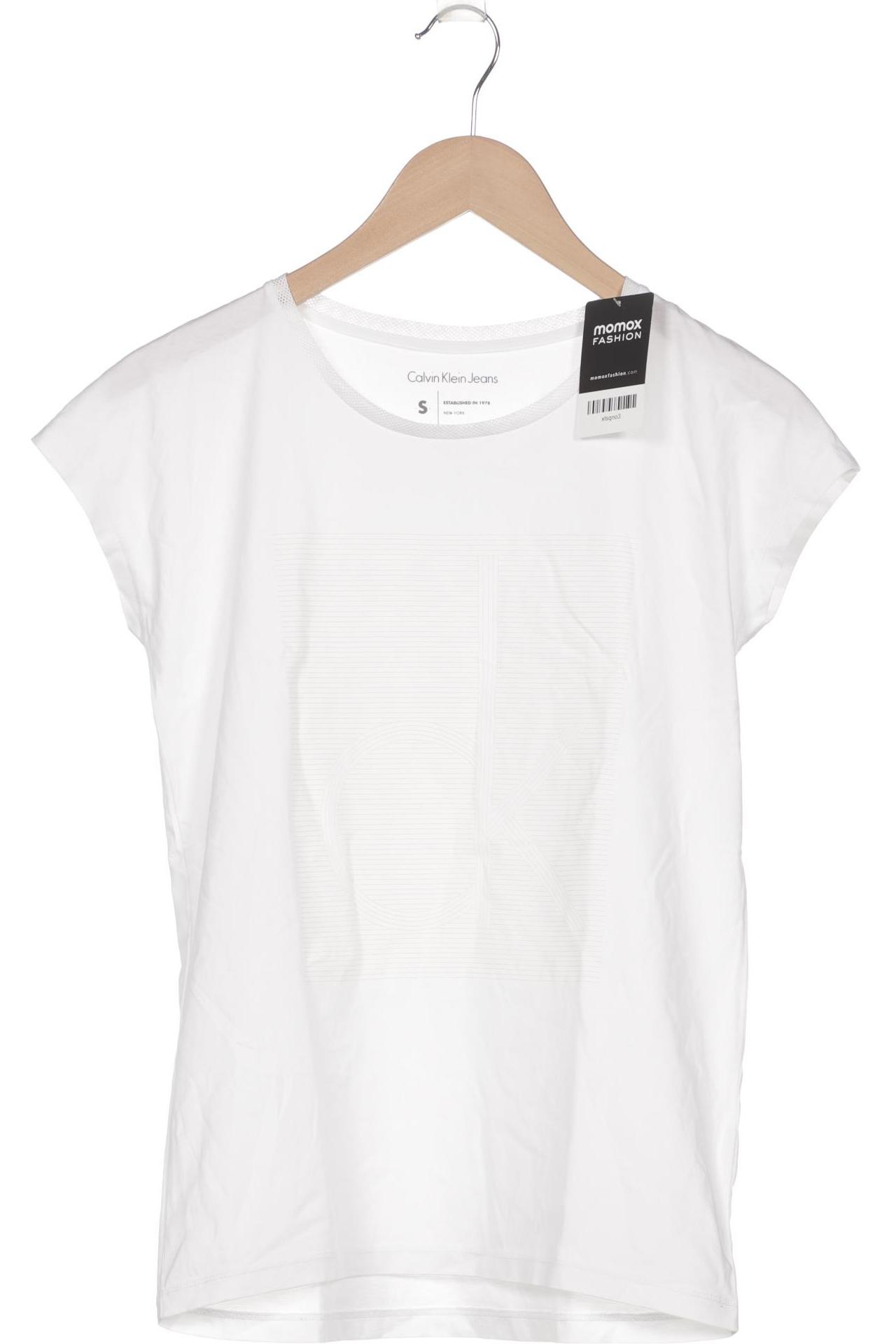 

Calvin Klein Jeans Damen T-Shirt, weiß, Gr. 36