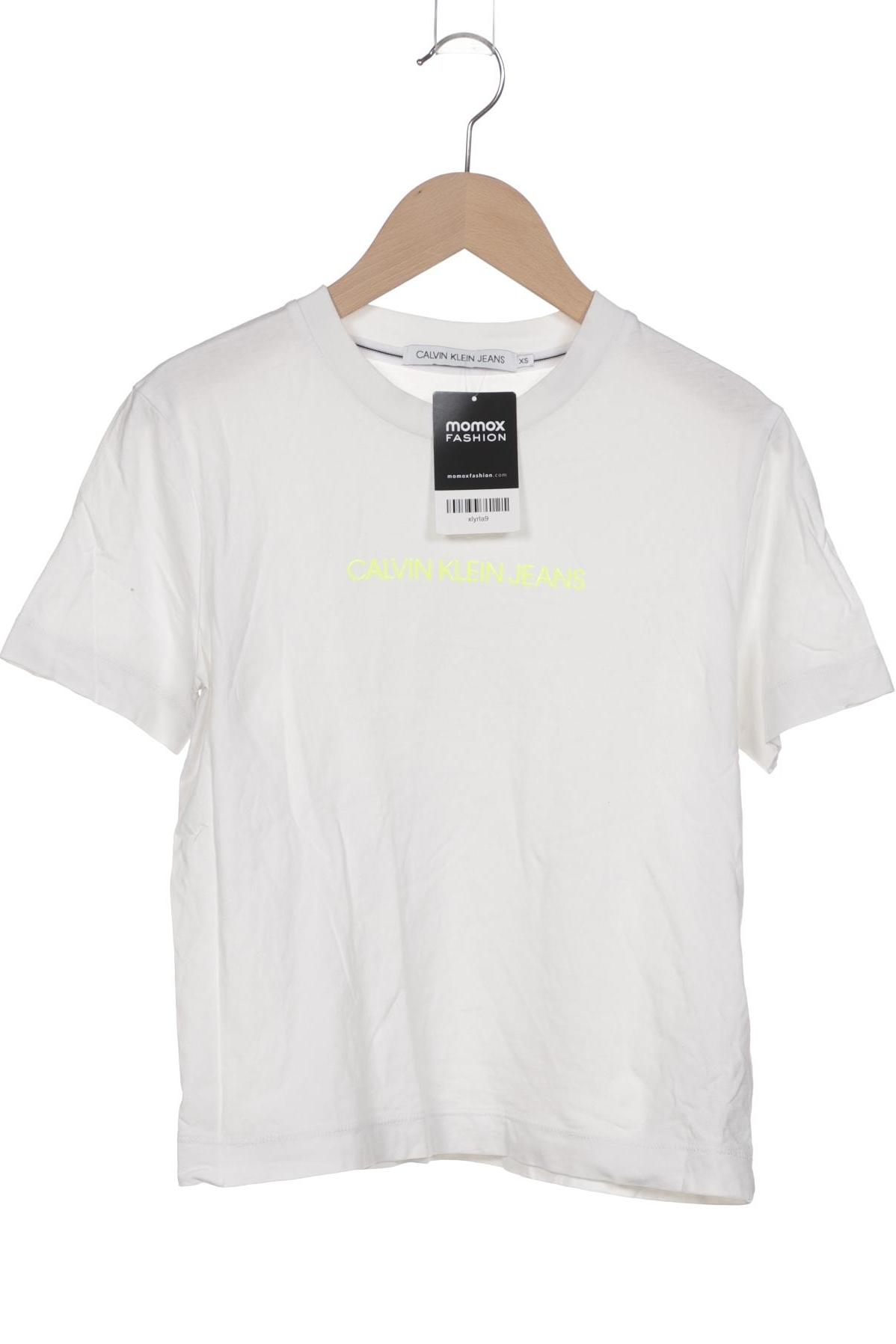 

Calvin Klein Jeans Damen T-Shirt, weiß, Gr. 34